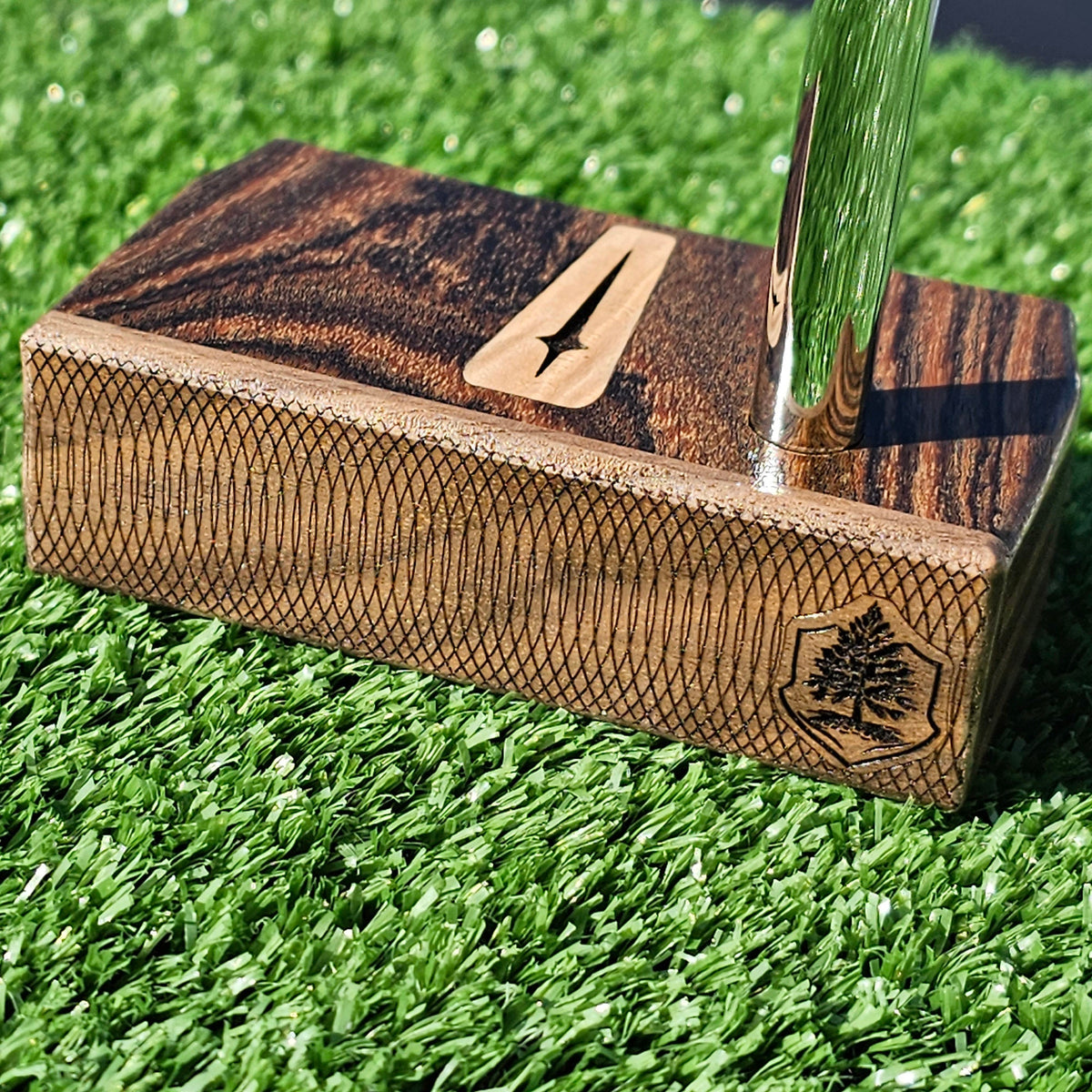 Putting from off the green with a TimberTouch wood putter