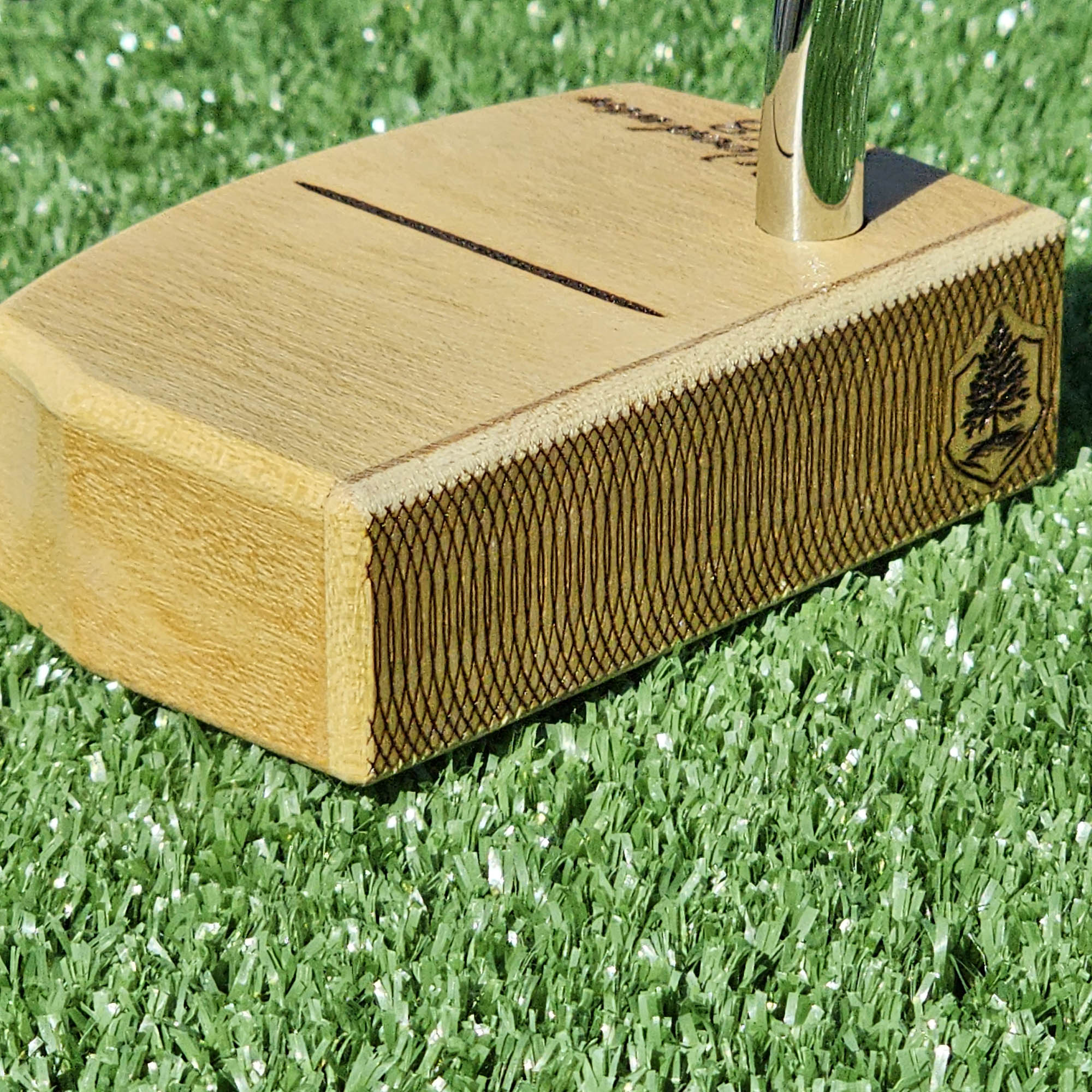Yellowheart exotic wood Woodwin putter by TimberTouch