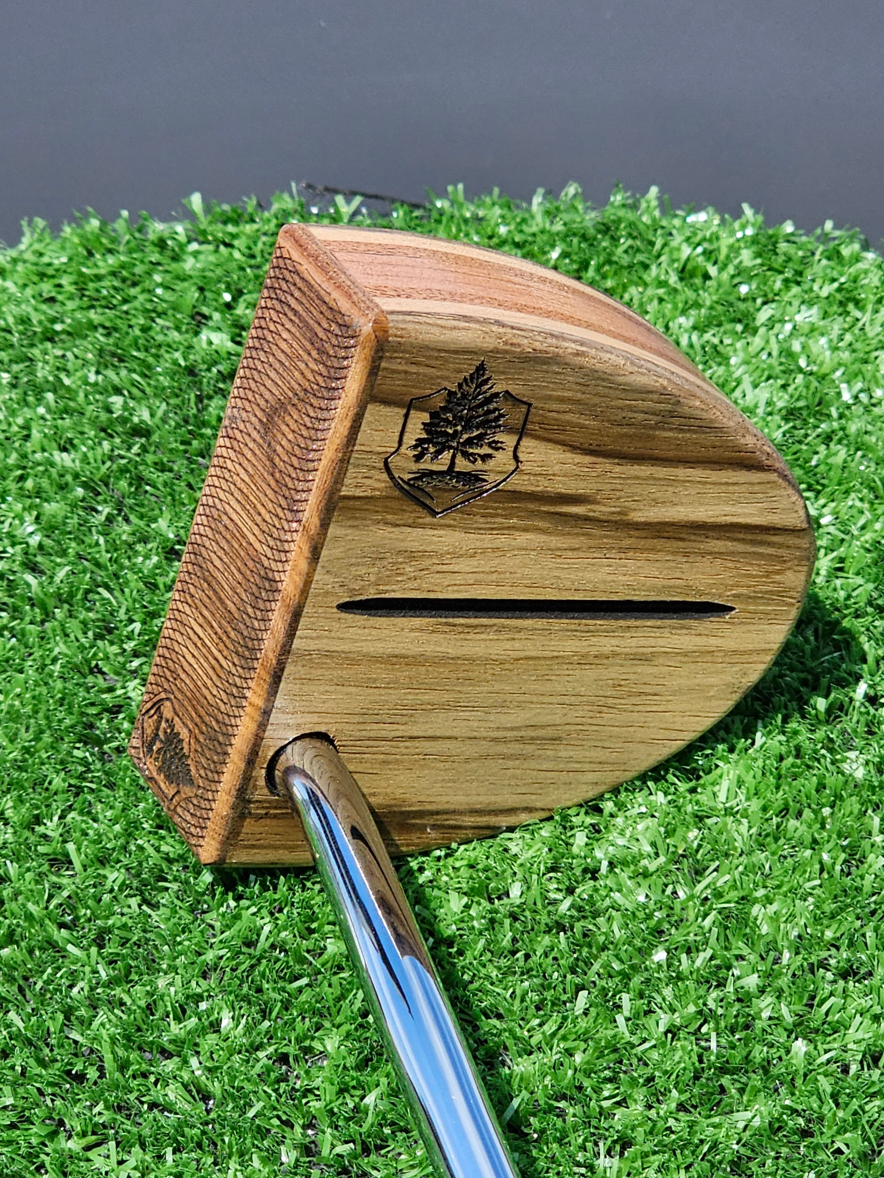 Golfers playing putting games on a practice green