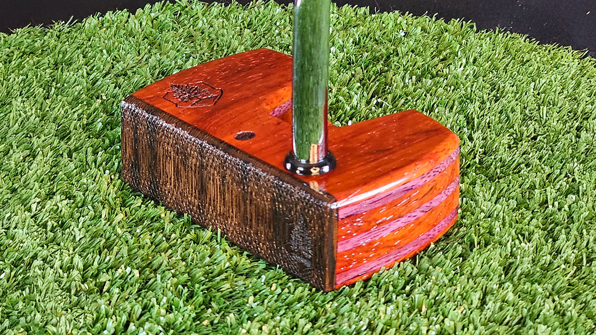 Woodrich Regal TimberTouch putter showing tour-standard head weight