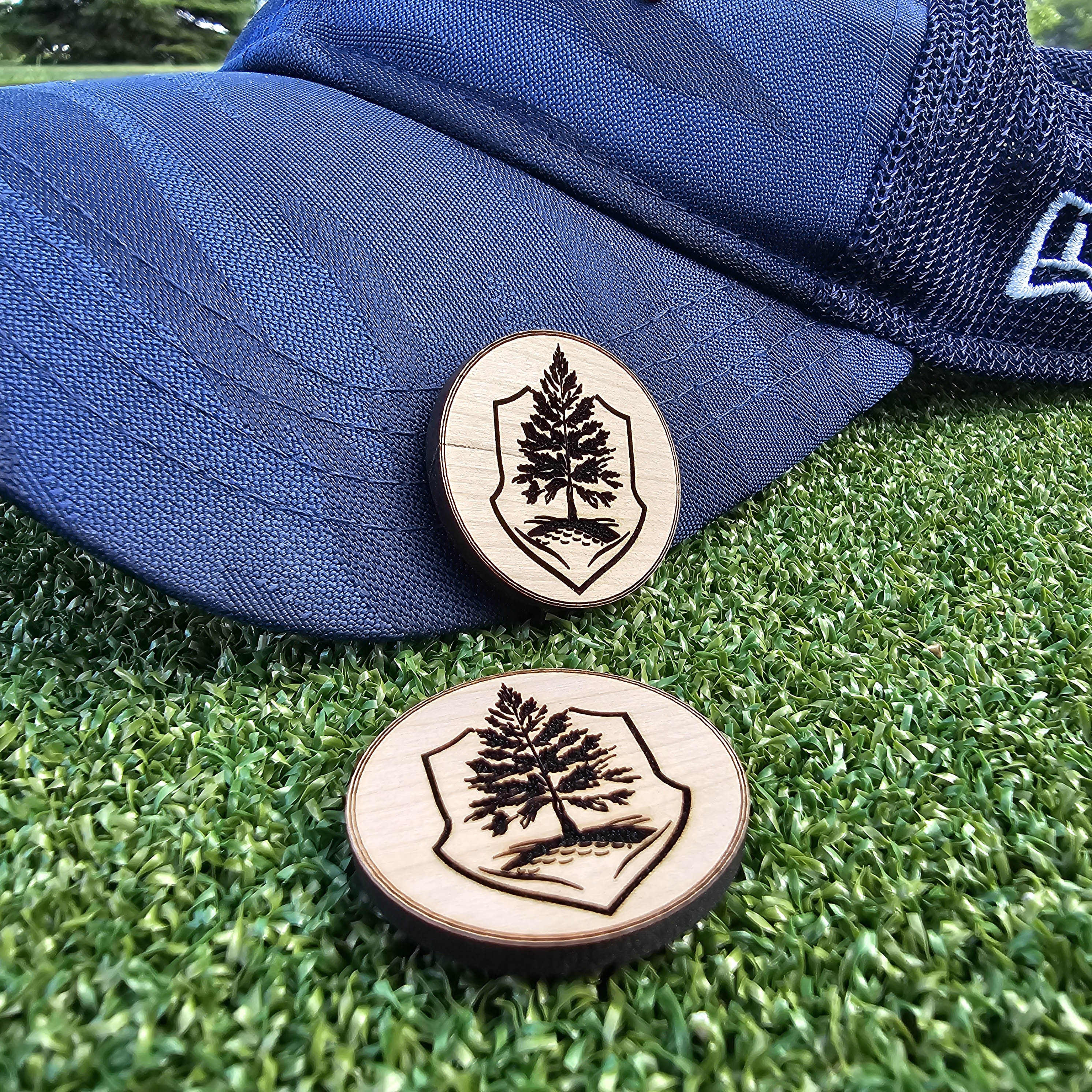 Custom Bulk Wood Golf Ball Markers