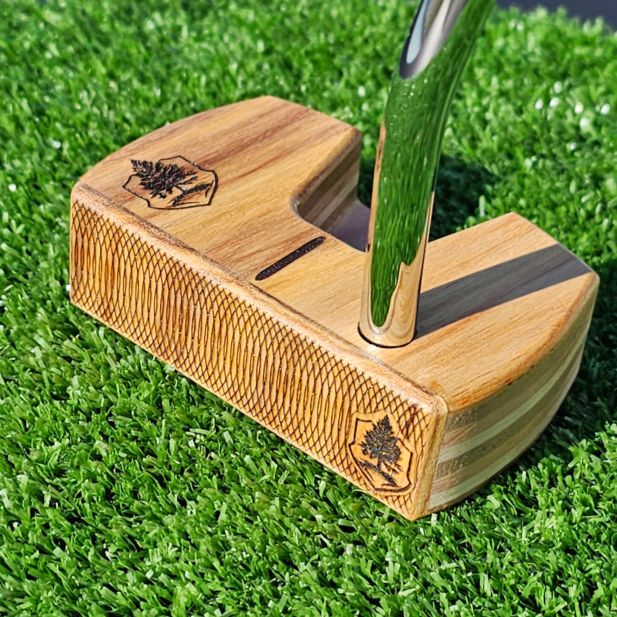 Canarywood and multi wood Woodrich Regal wood putter