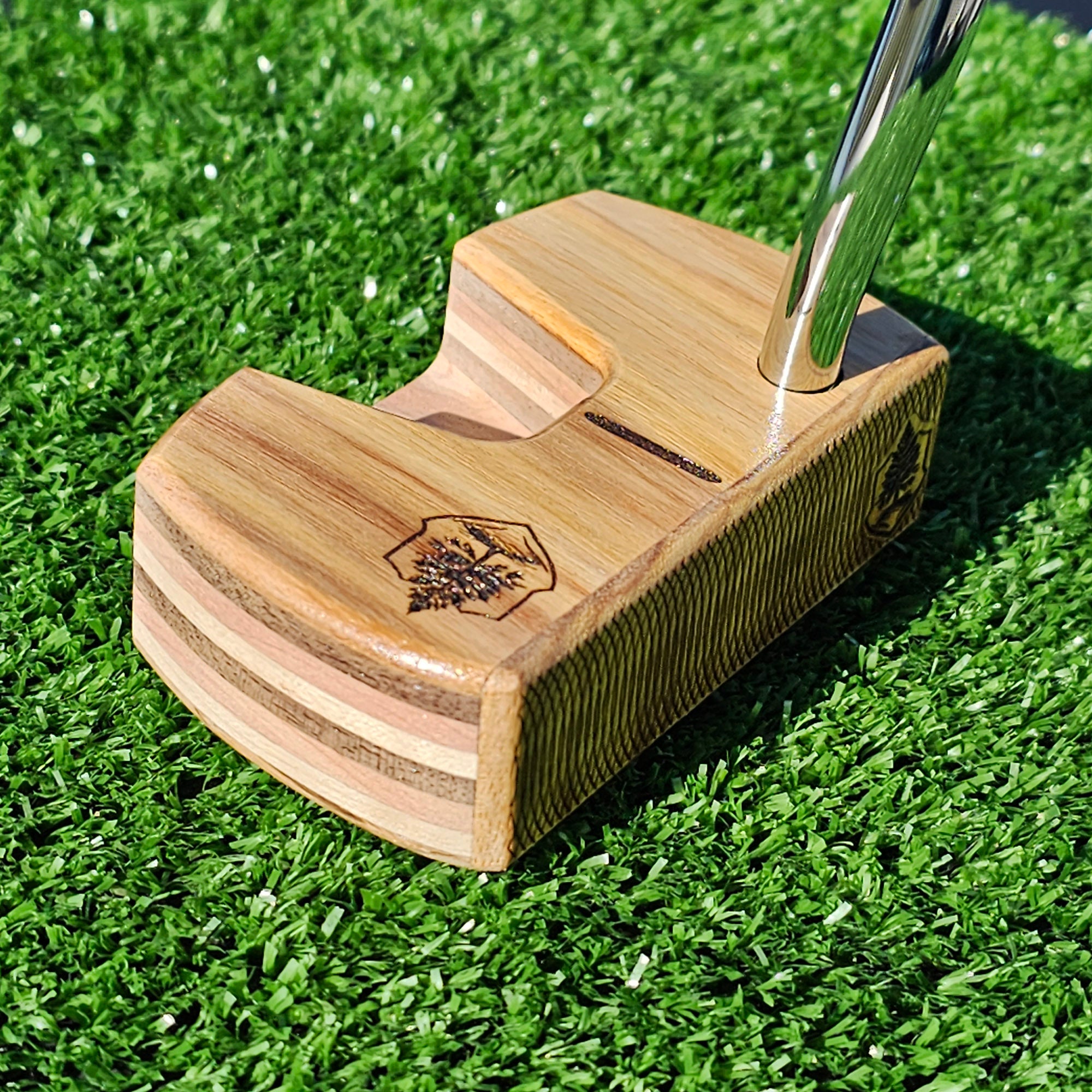 Canarywood and multi wood Woodrich Regal wood putter
