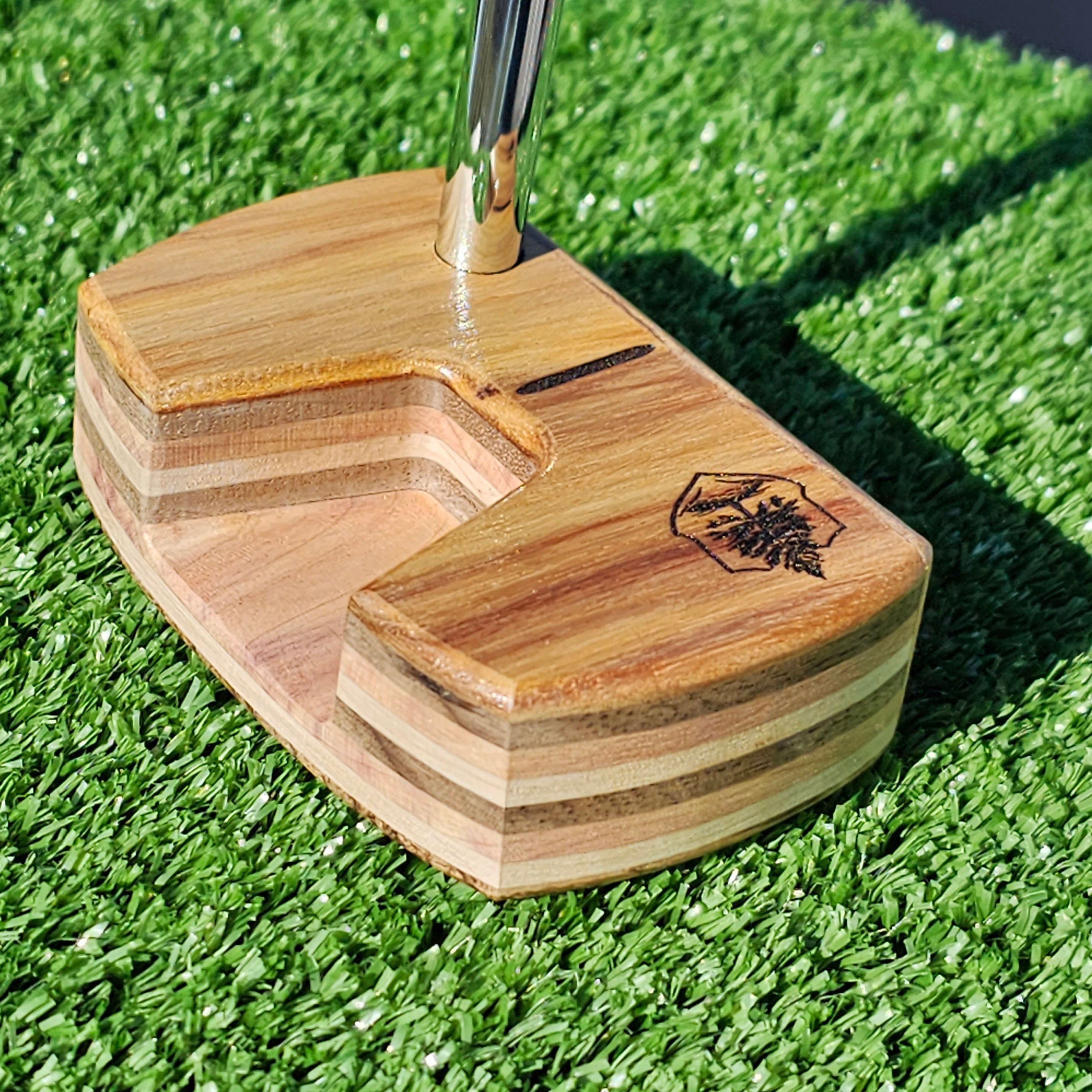 Canarywood and multi wood Woodrich Regal wood putter