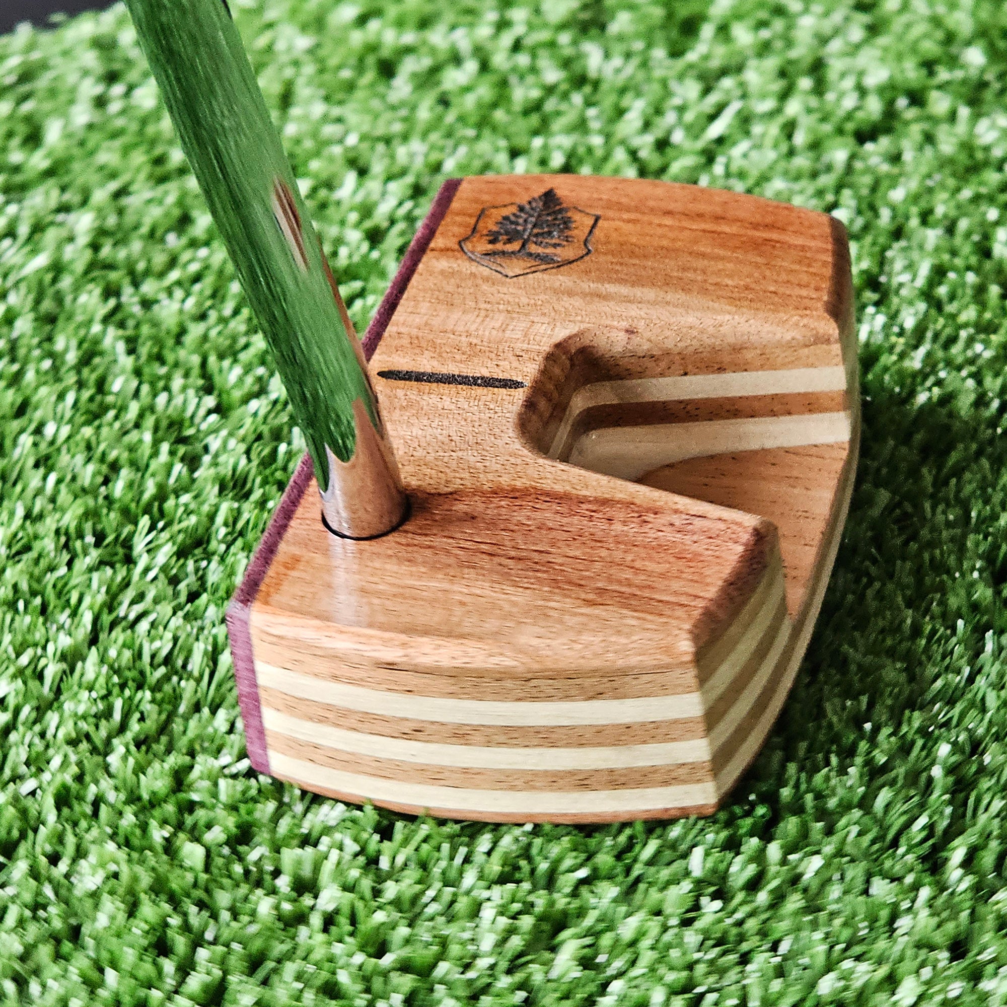 Bubinga and Purpleheart exotic wood Woodrich Regal Putter