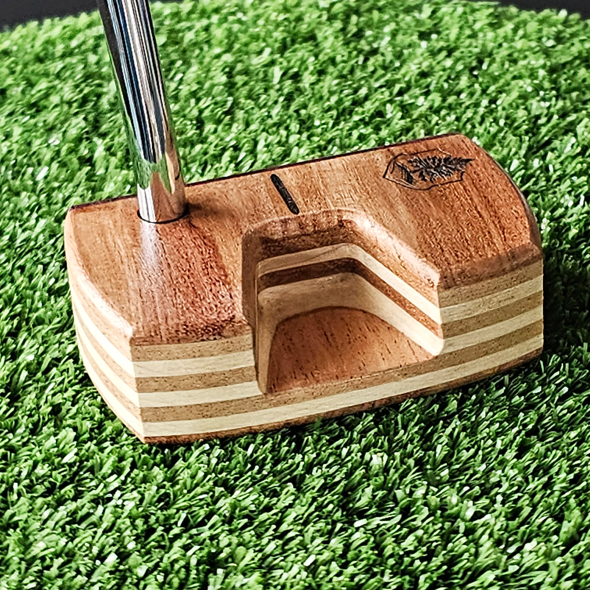 Bubinga and Purpleheart exotic wood Woodrich Regal Putter