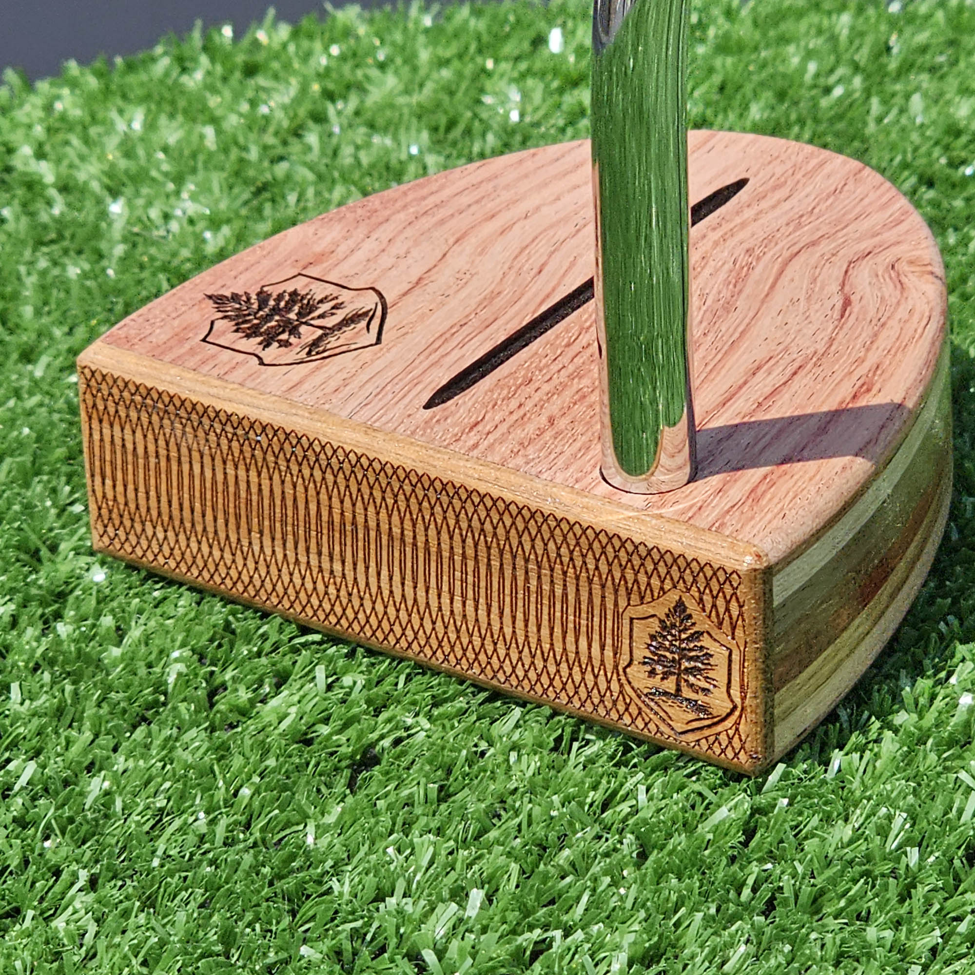 Bubinga exotic wood Woodford putter with Cedar and layered body
