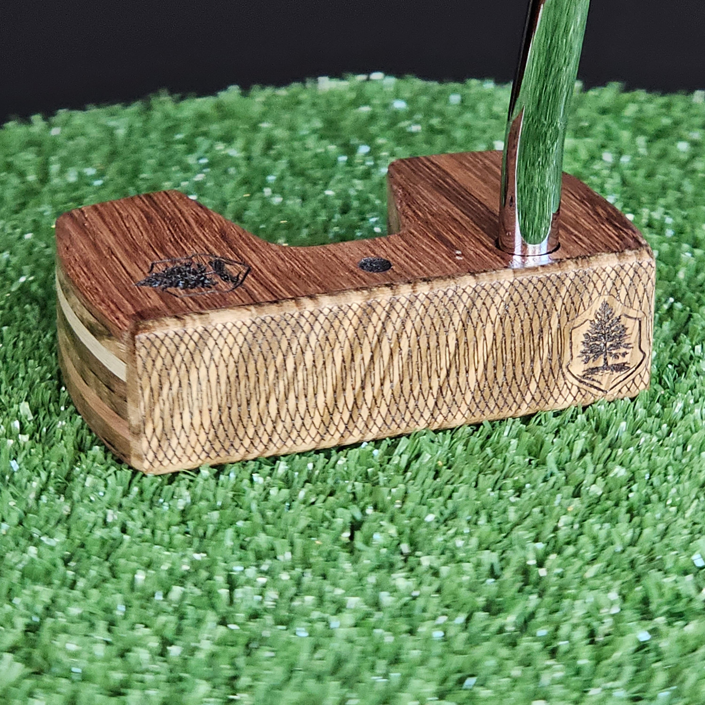 Bubinga and Zebrawood exotic Woodrich Regal wood putter