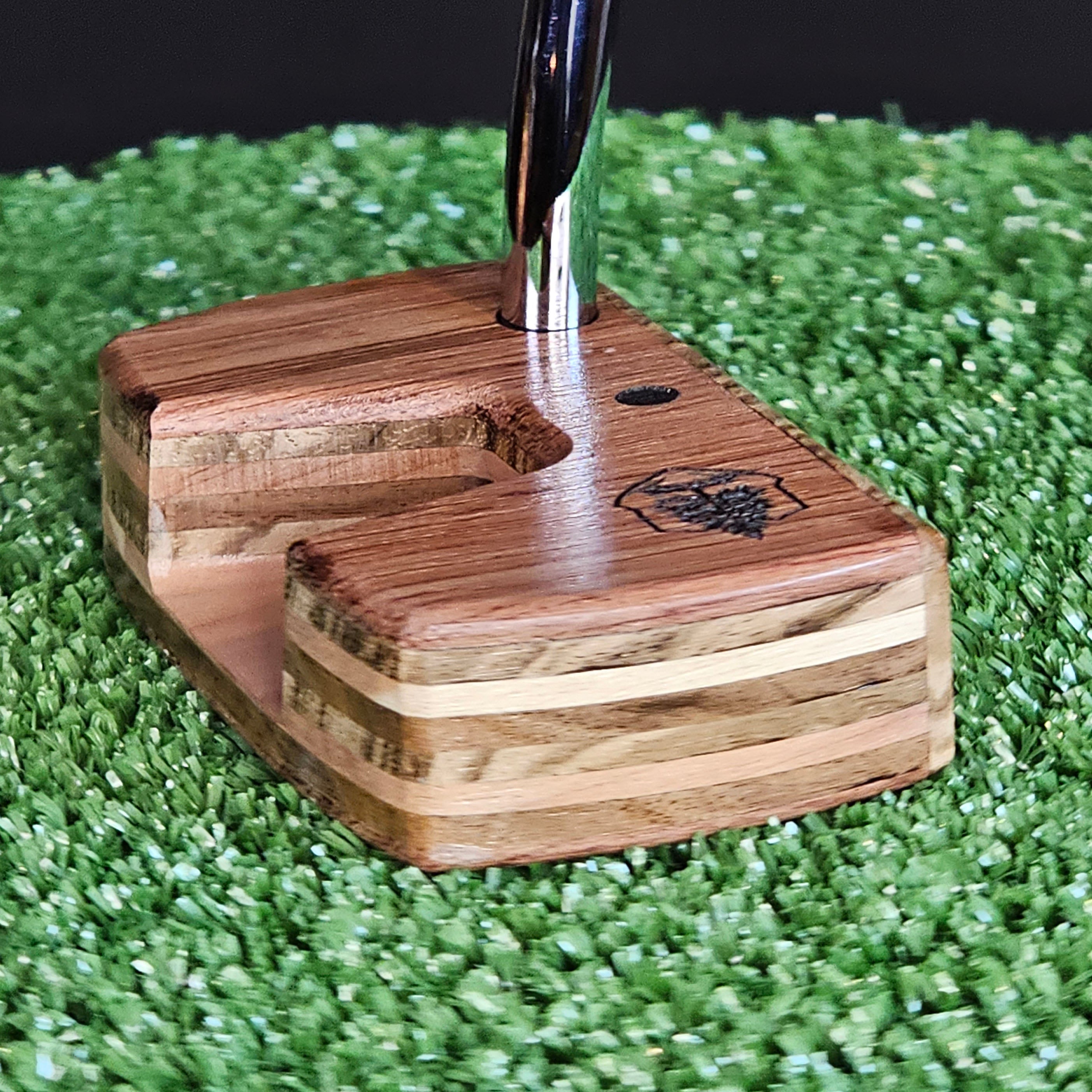 Bubinga and Zebrawood exotic Woodrich Regal wood putter