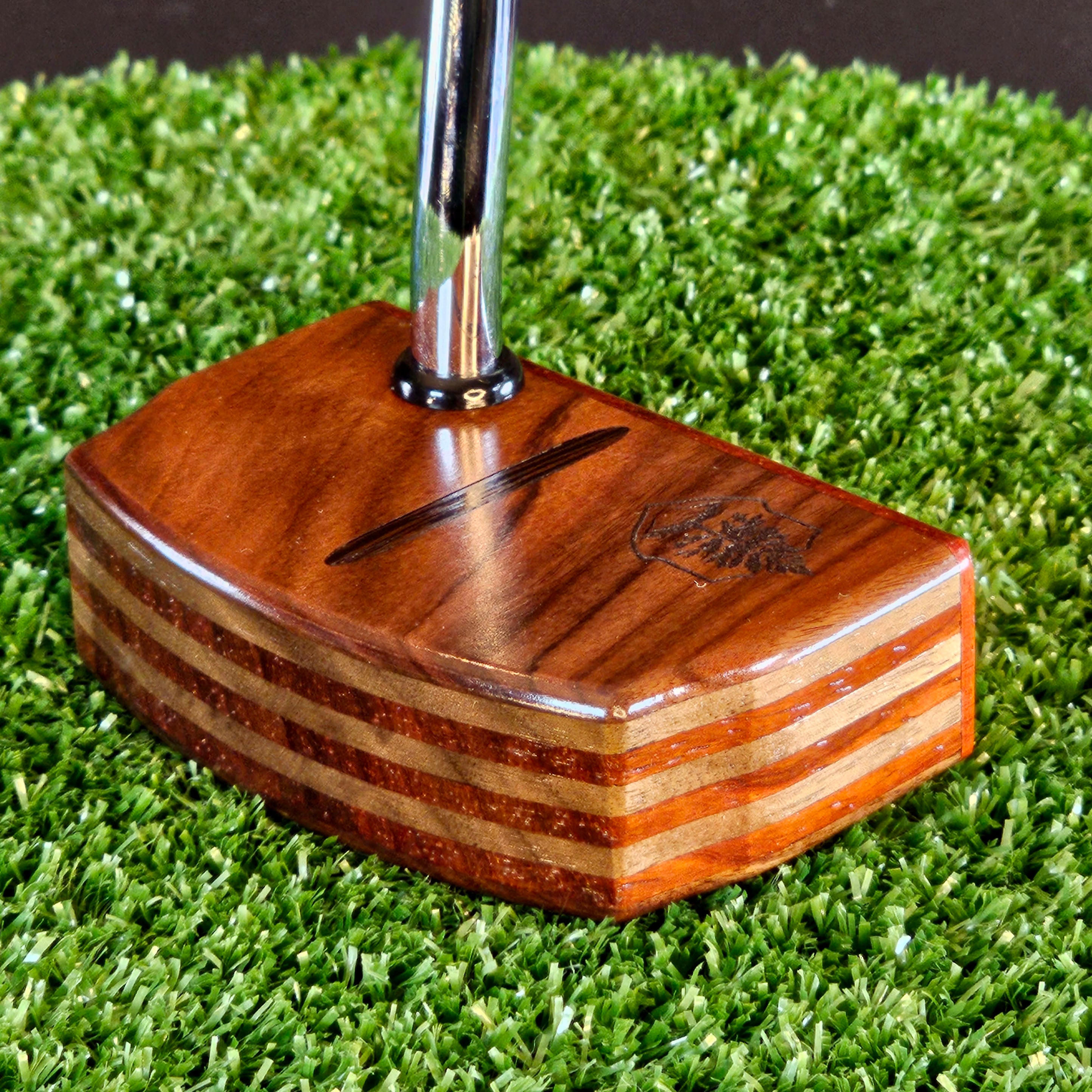 Rosewood and Padauk exotic wood putter