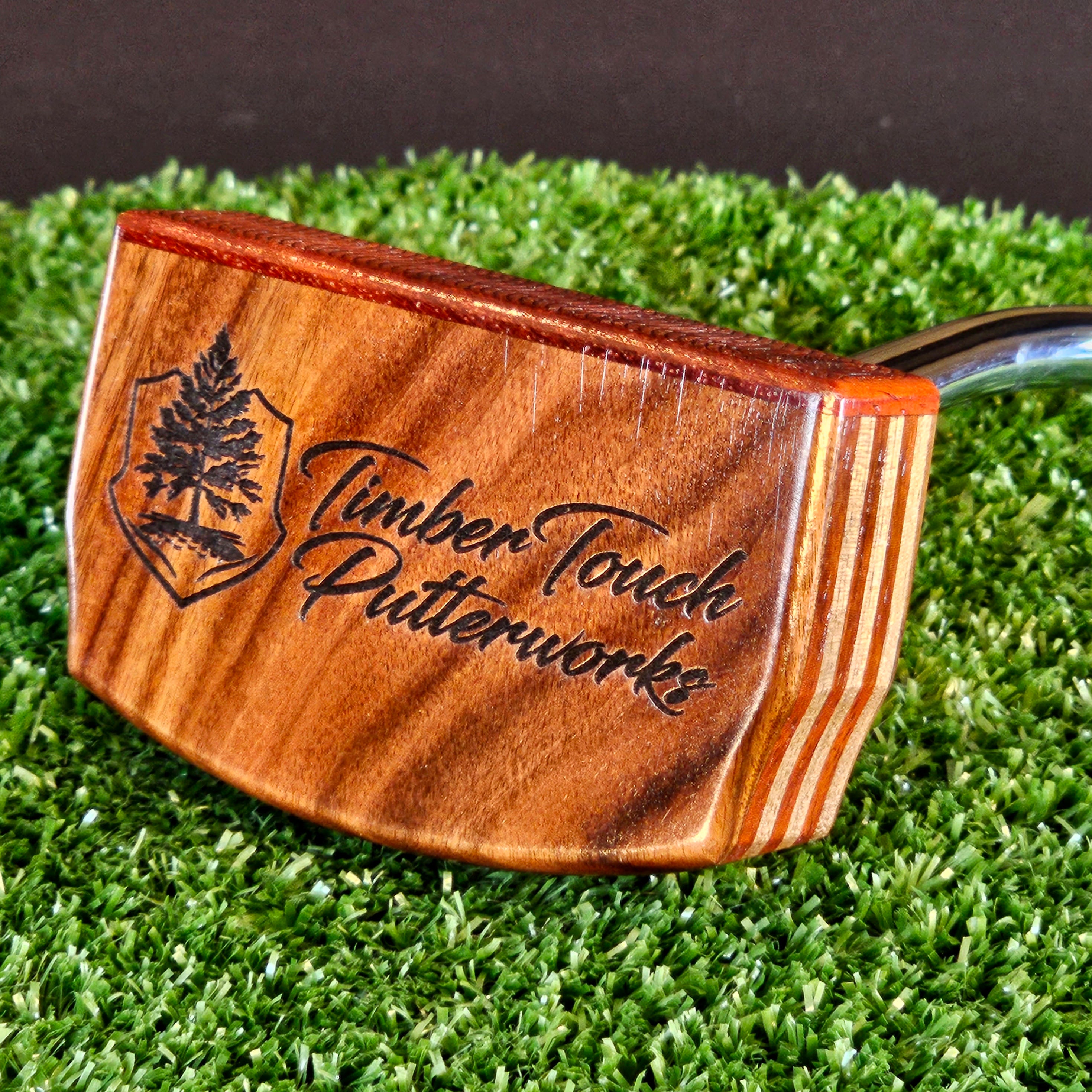 Rosewood and Padauk exotic wood putter