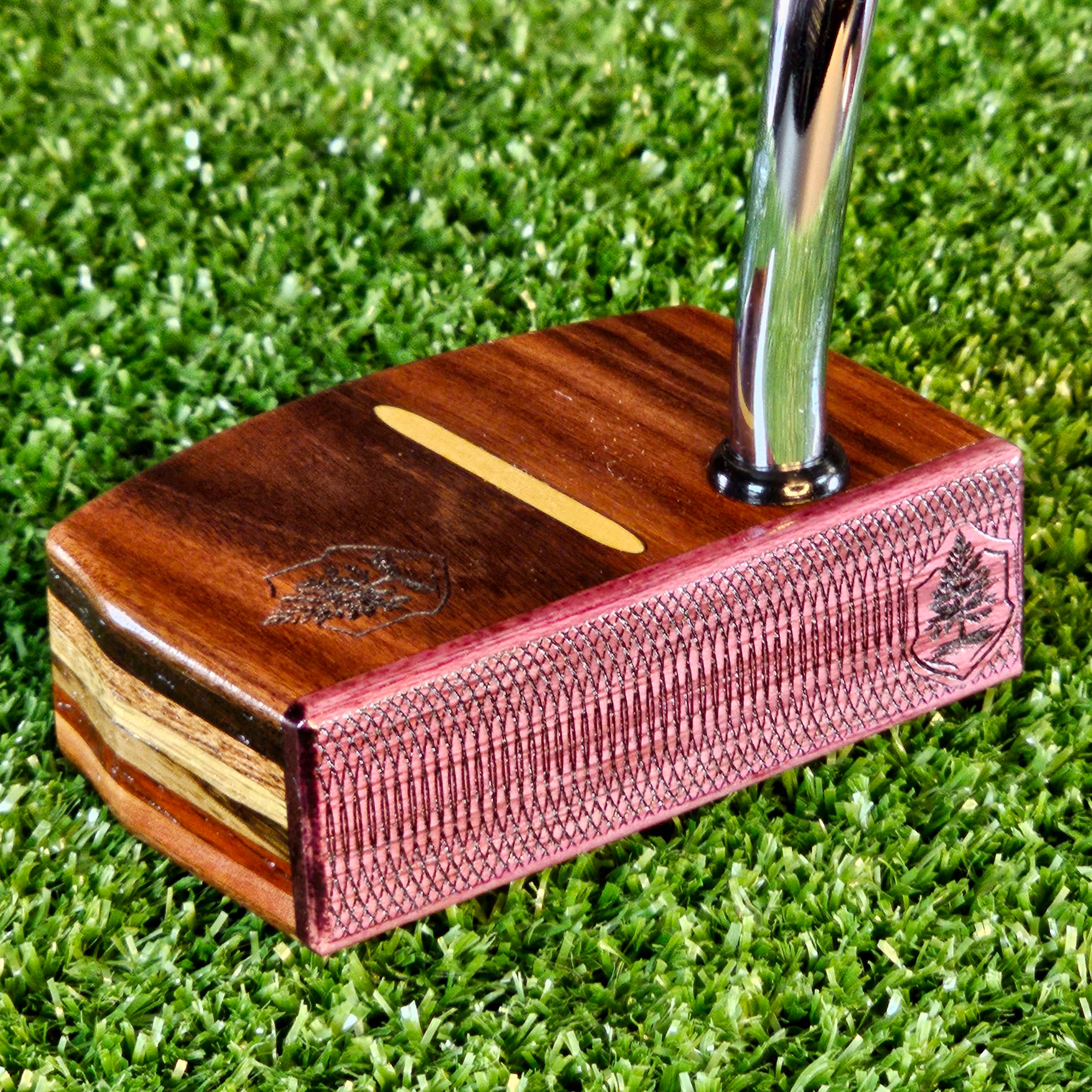 Rosewood and Purpleheart exotic Woodwin Putter