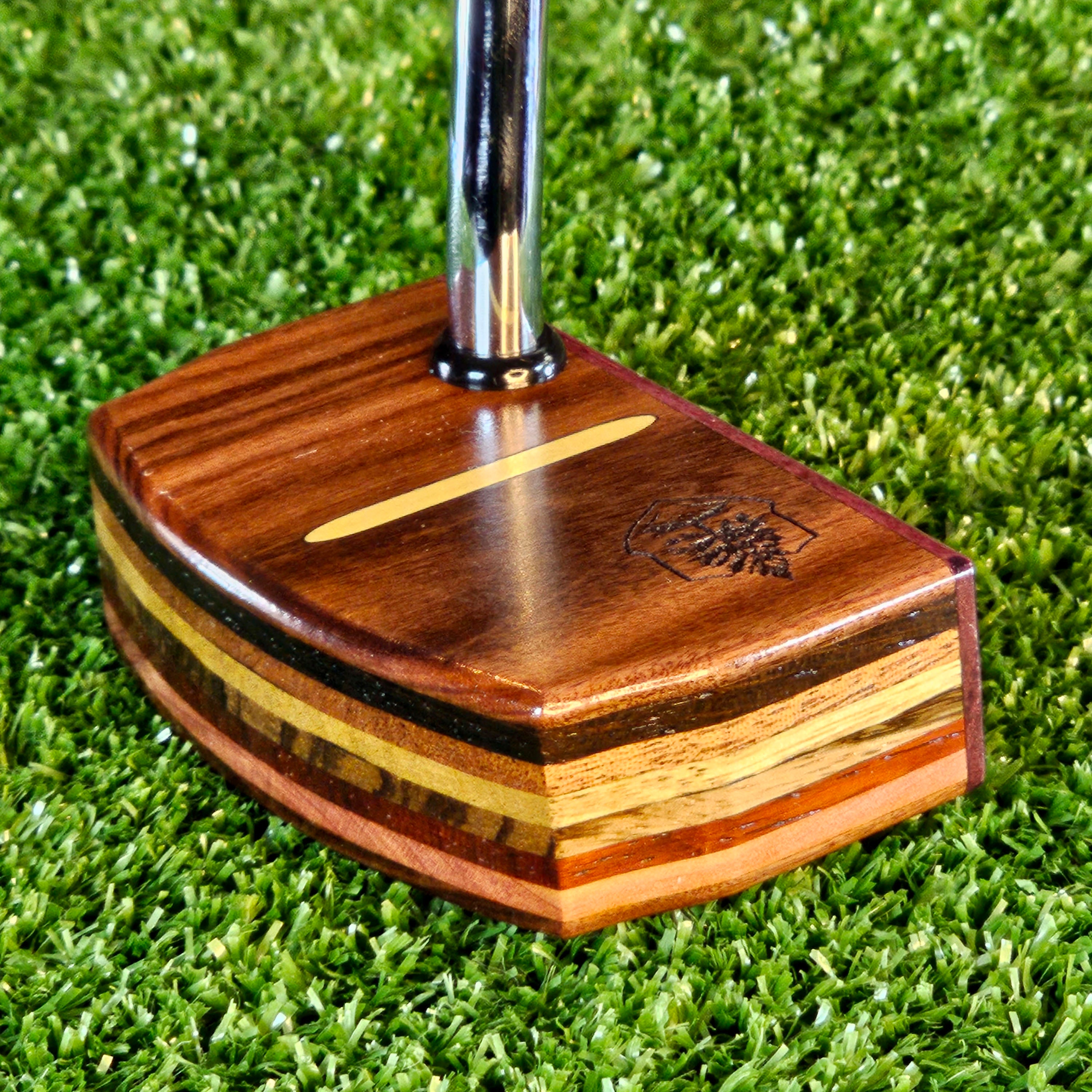 Rosewood and Purpleheart exotic Woodwin Putter
