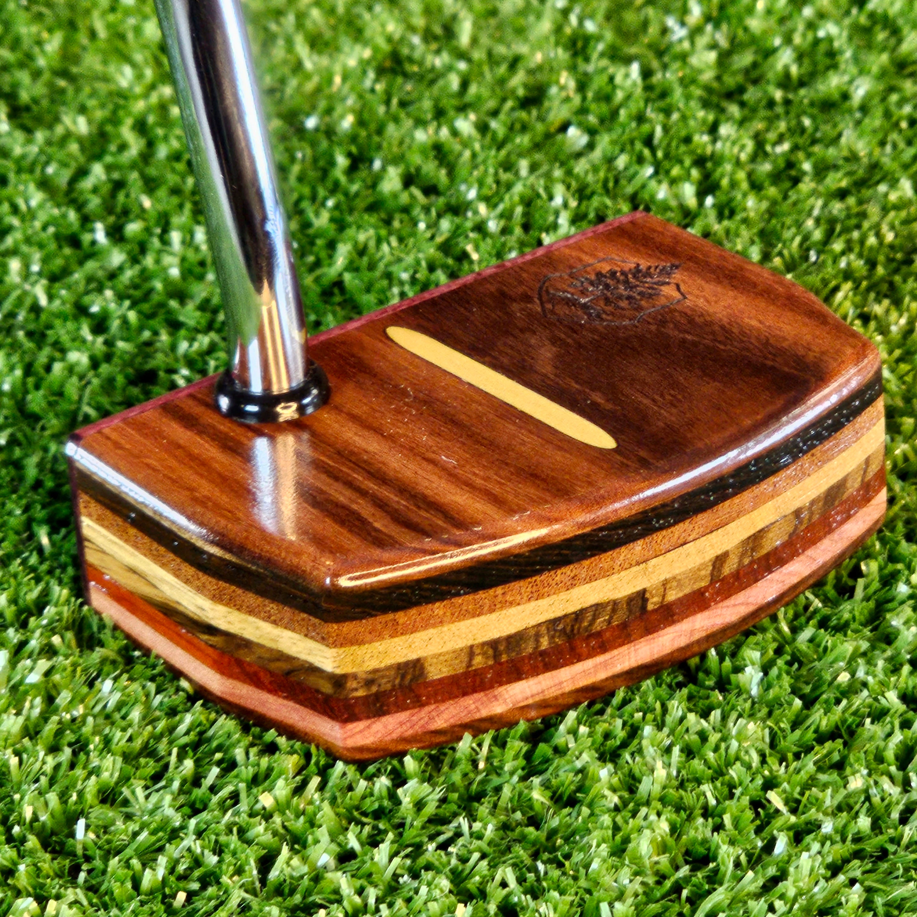 Rosewood and Purpleheart exotic Woodwin Putter