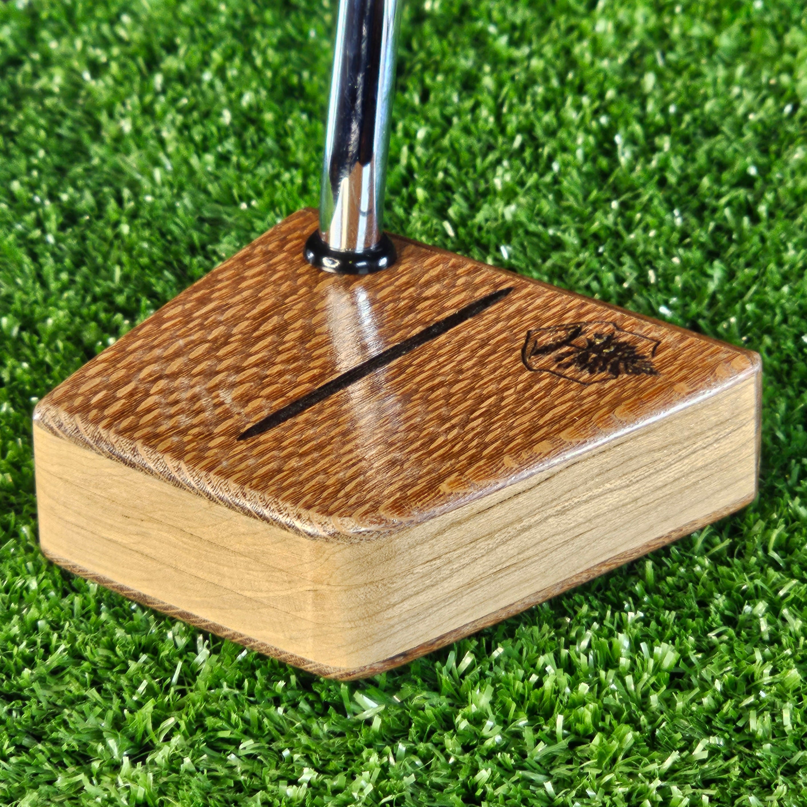 Lacewood and Red Oak Timberwolf putter