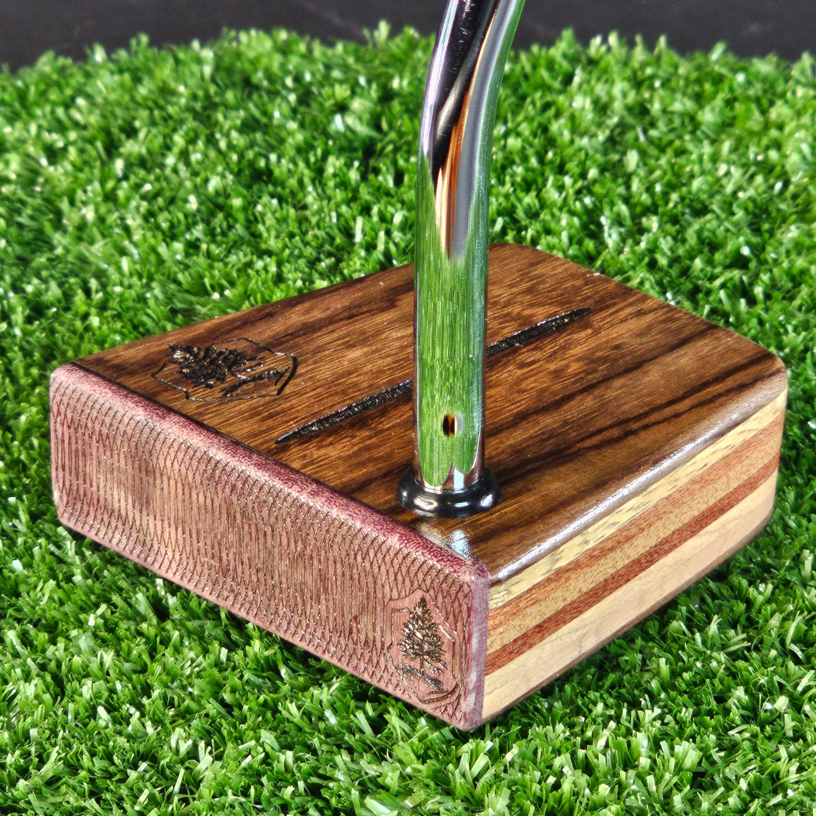 Rosewood and various exotic woods Timberwolf putter