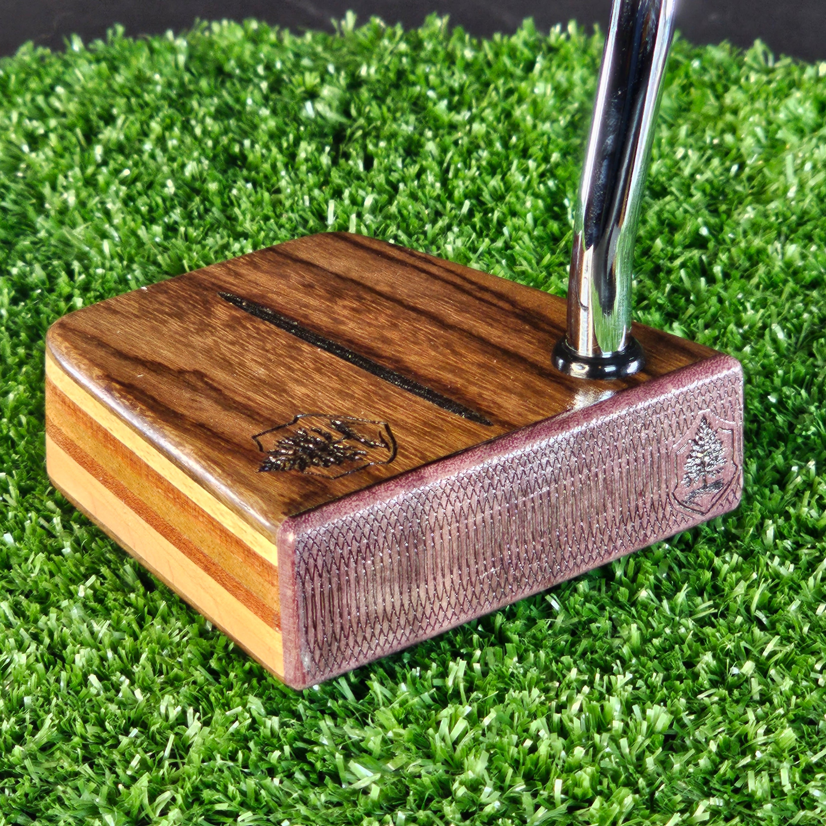 Rosewood and various exotic woods Timberwolf putter