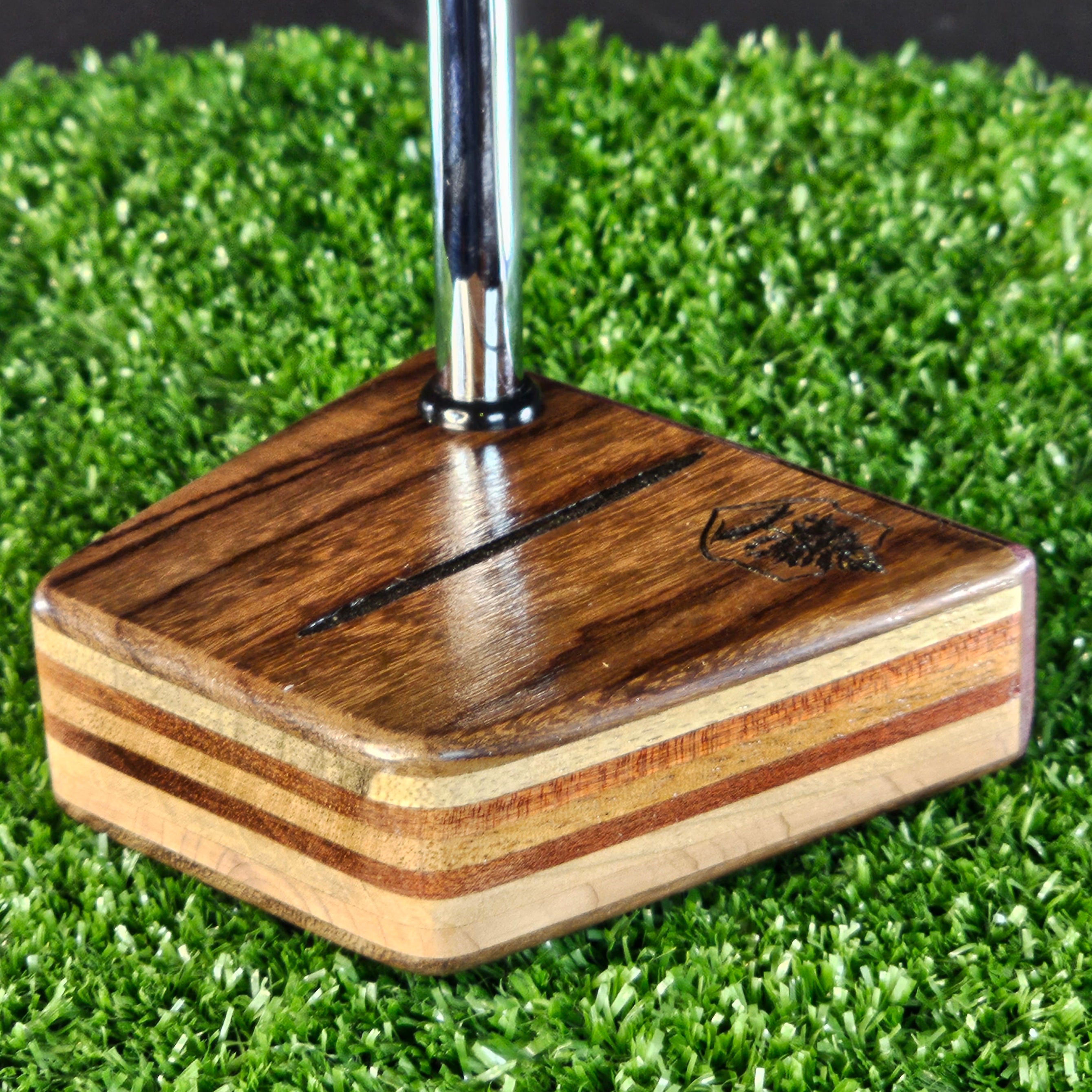 Rosewood and various exotic woods Timberwolf putter
