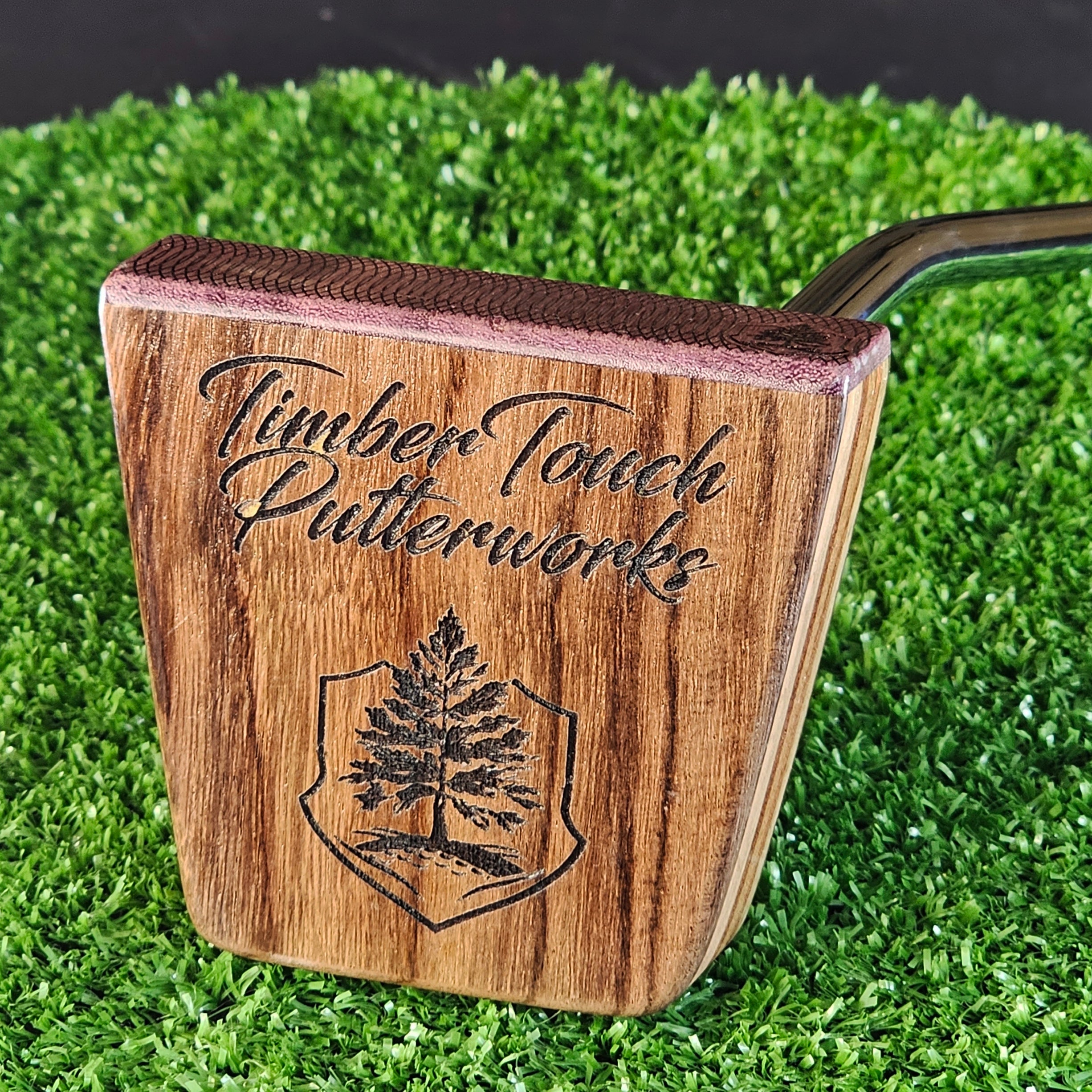 Rosewood and various exotic woods Timberwolf putter
