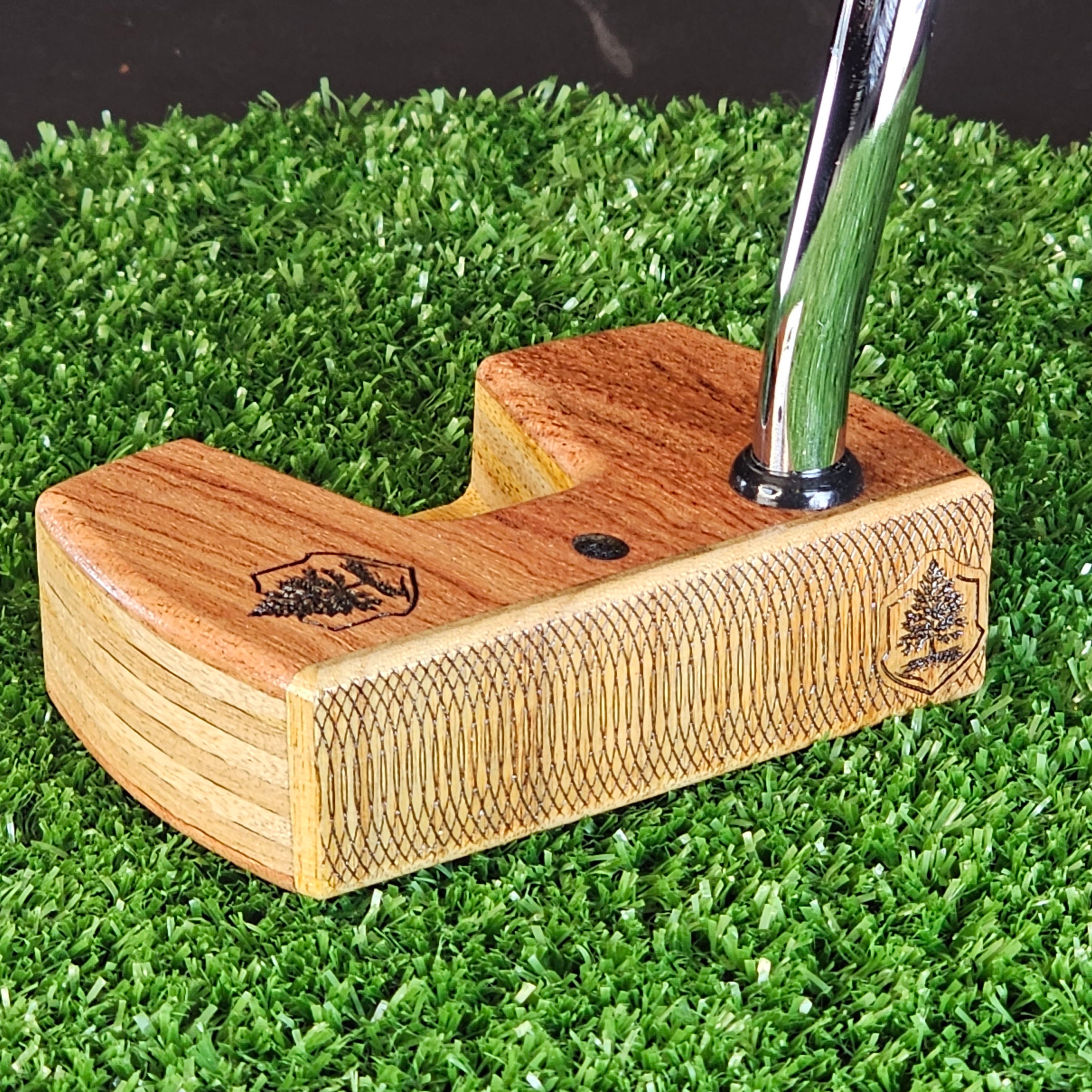 Bubinga and Canarywood exotic wood Woodrich Regal Putter