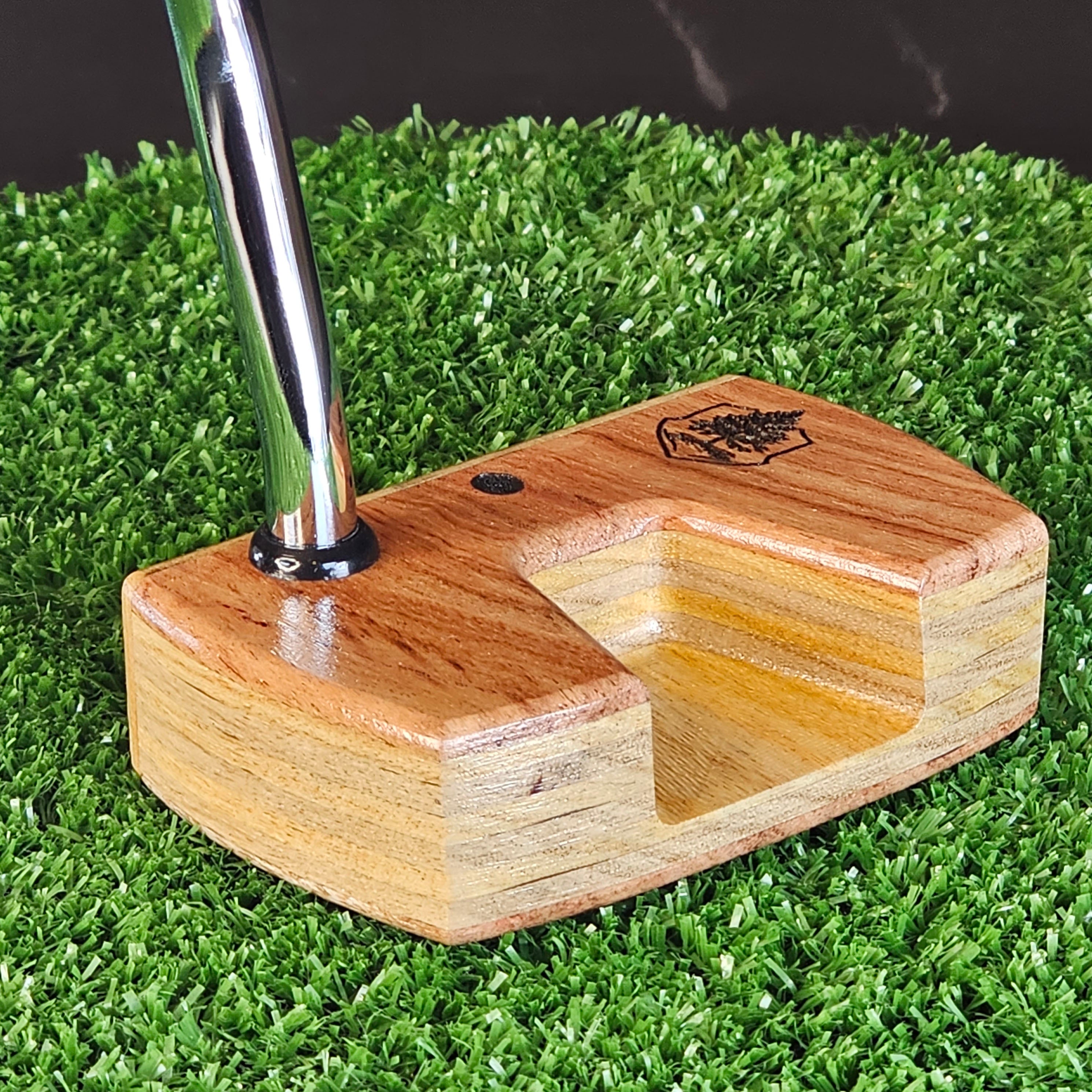 Bubinga and Canarywood exotic wood Woodrich Regal Putter
