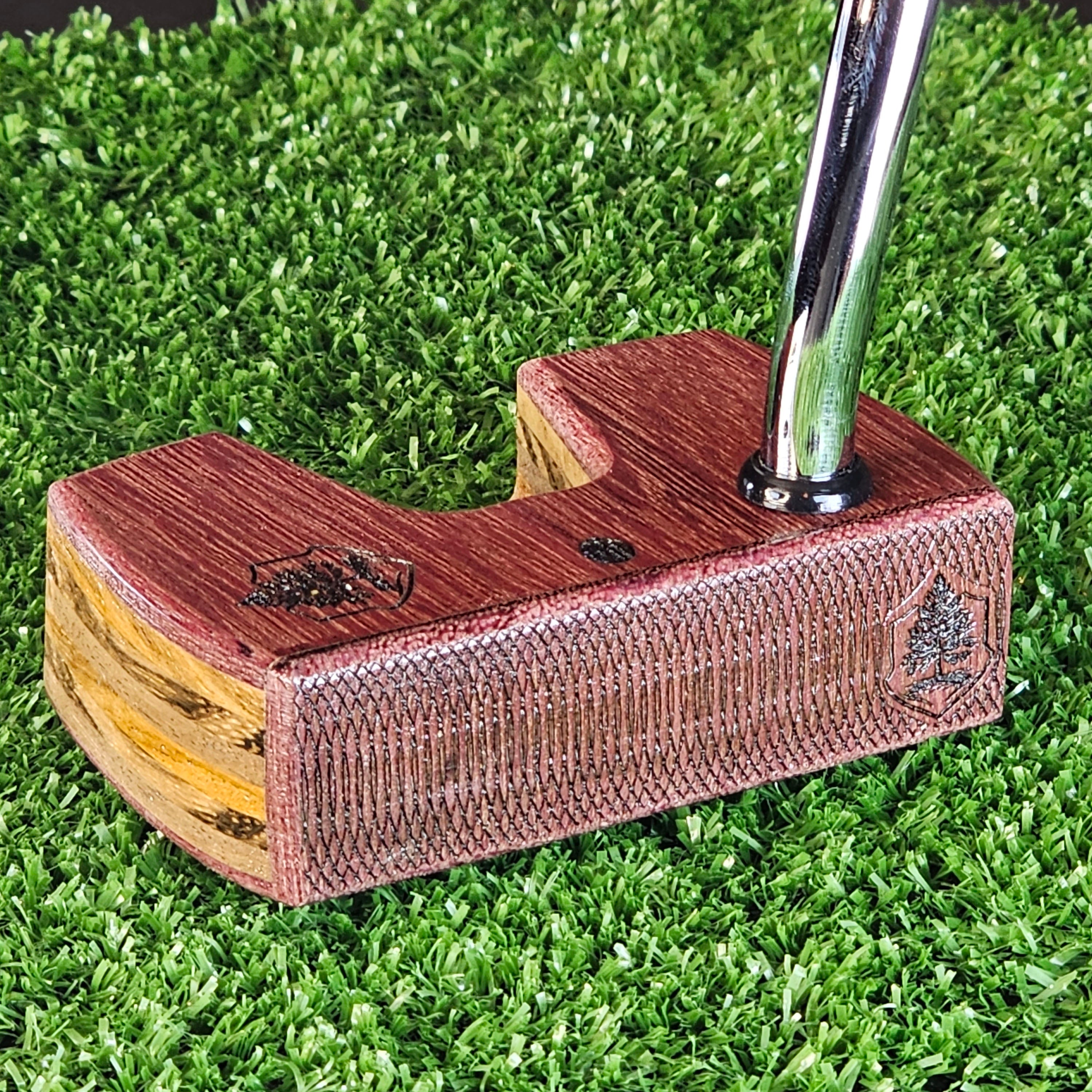 Purpleheart exotic wood Woodrich Regal Putter