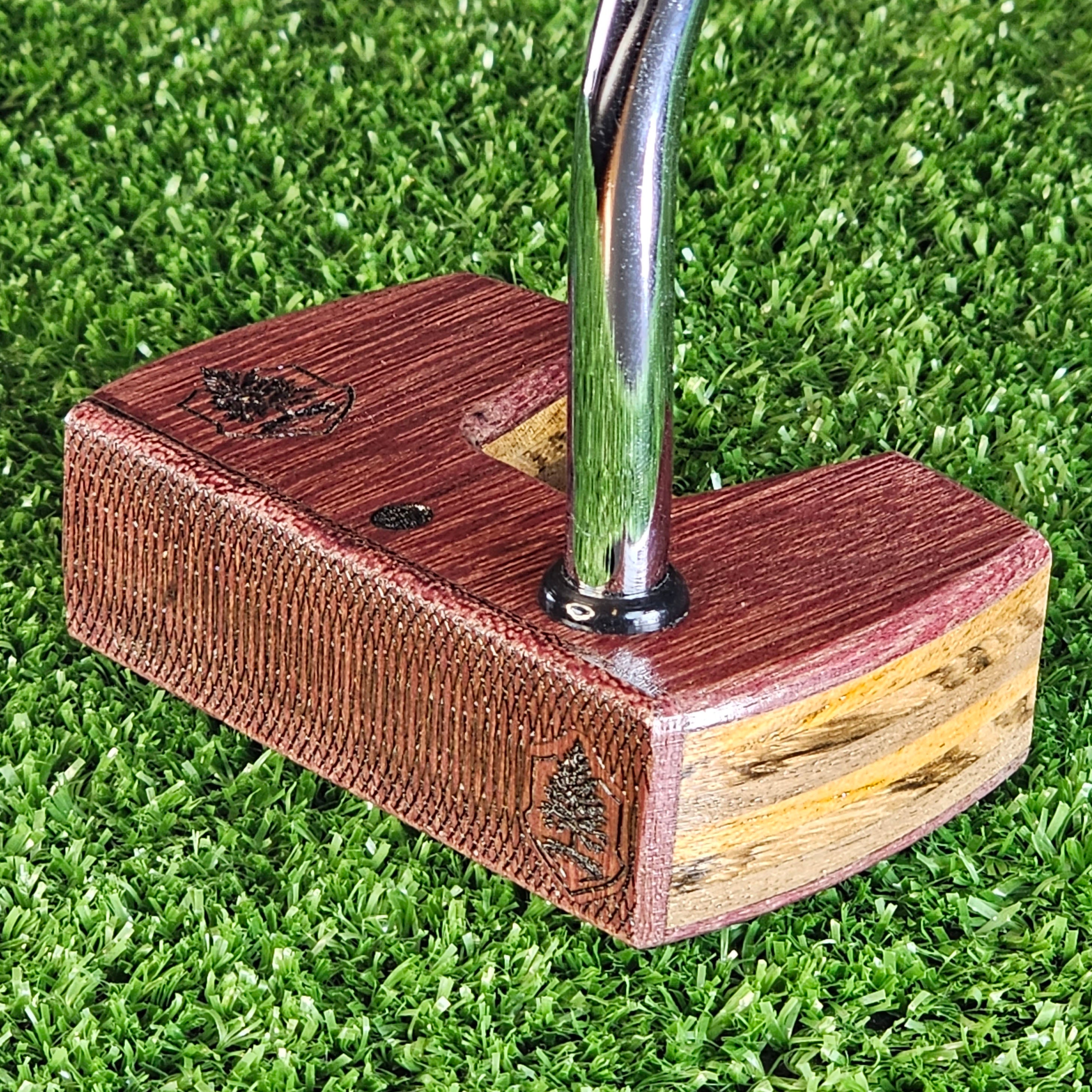 Purpleheart exotic wood Woodrich Regal Putter