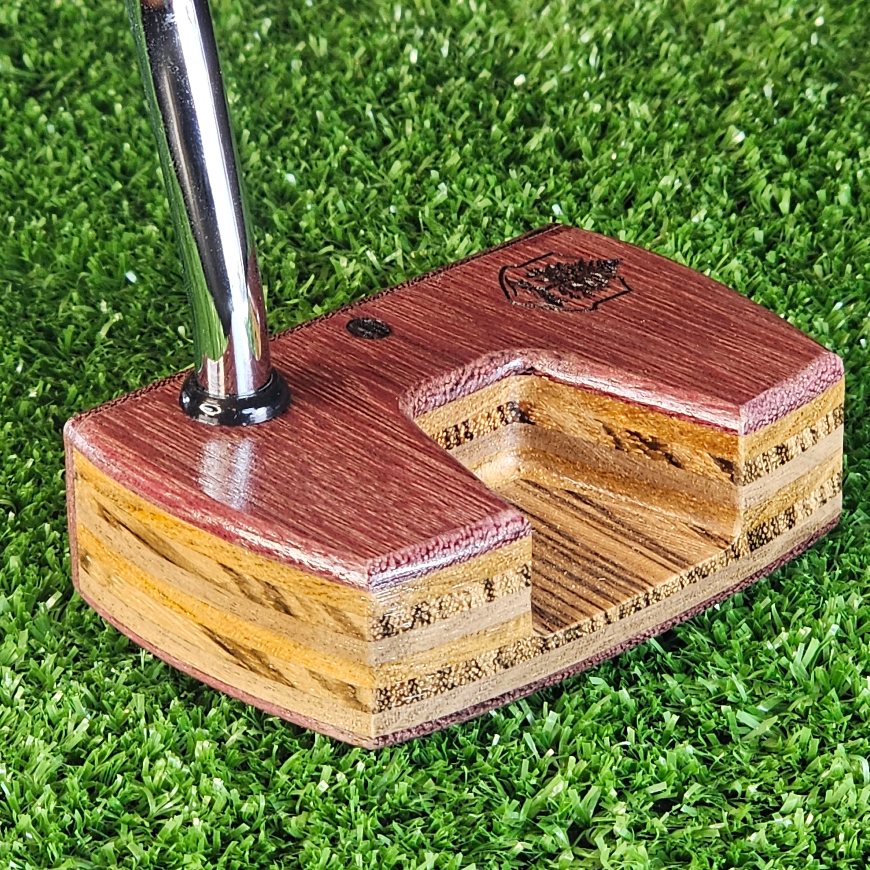 Purpleheart exotic wood Woodrich Regal Putter