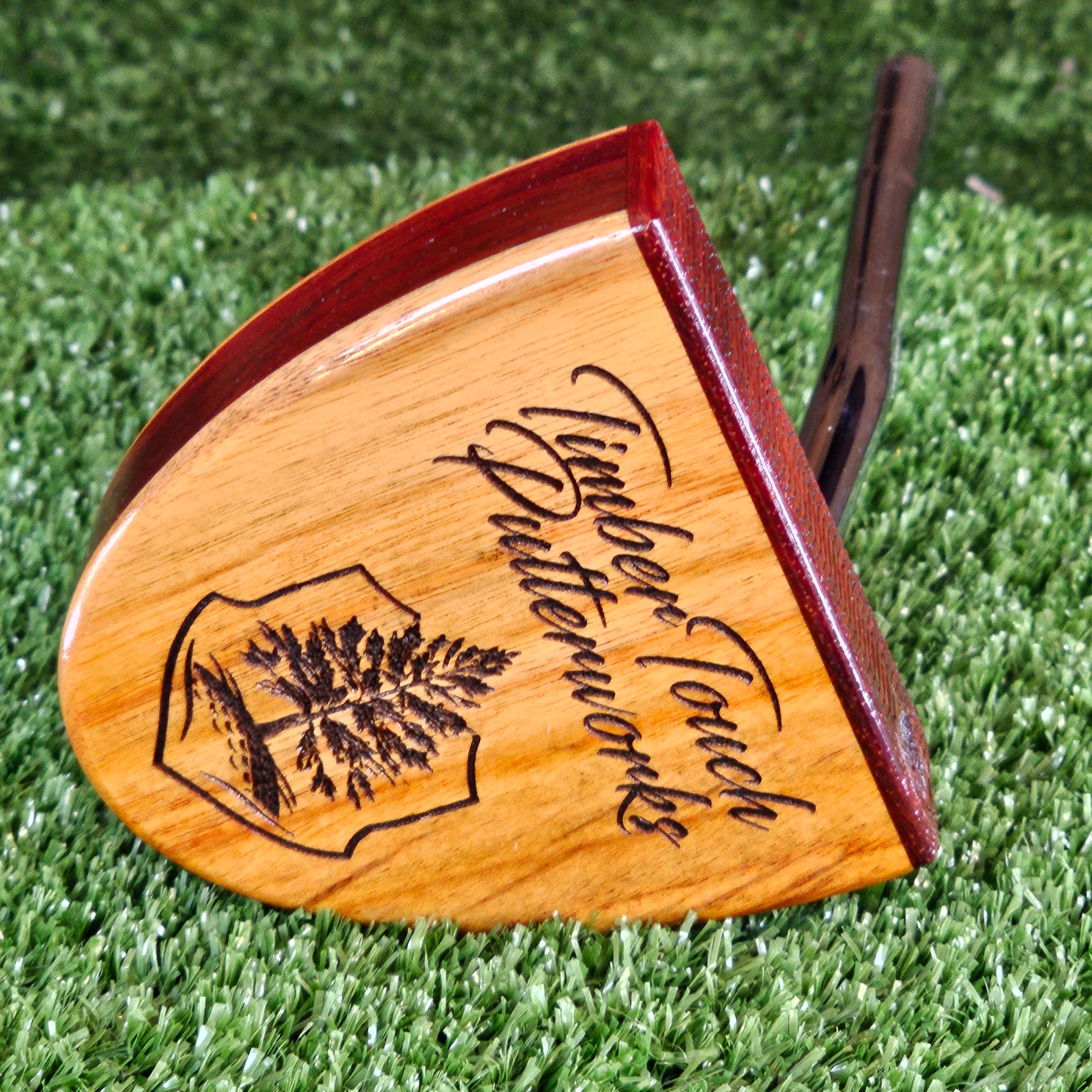 Canarywood and Padauk beautiful exotic Woodford putter