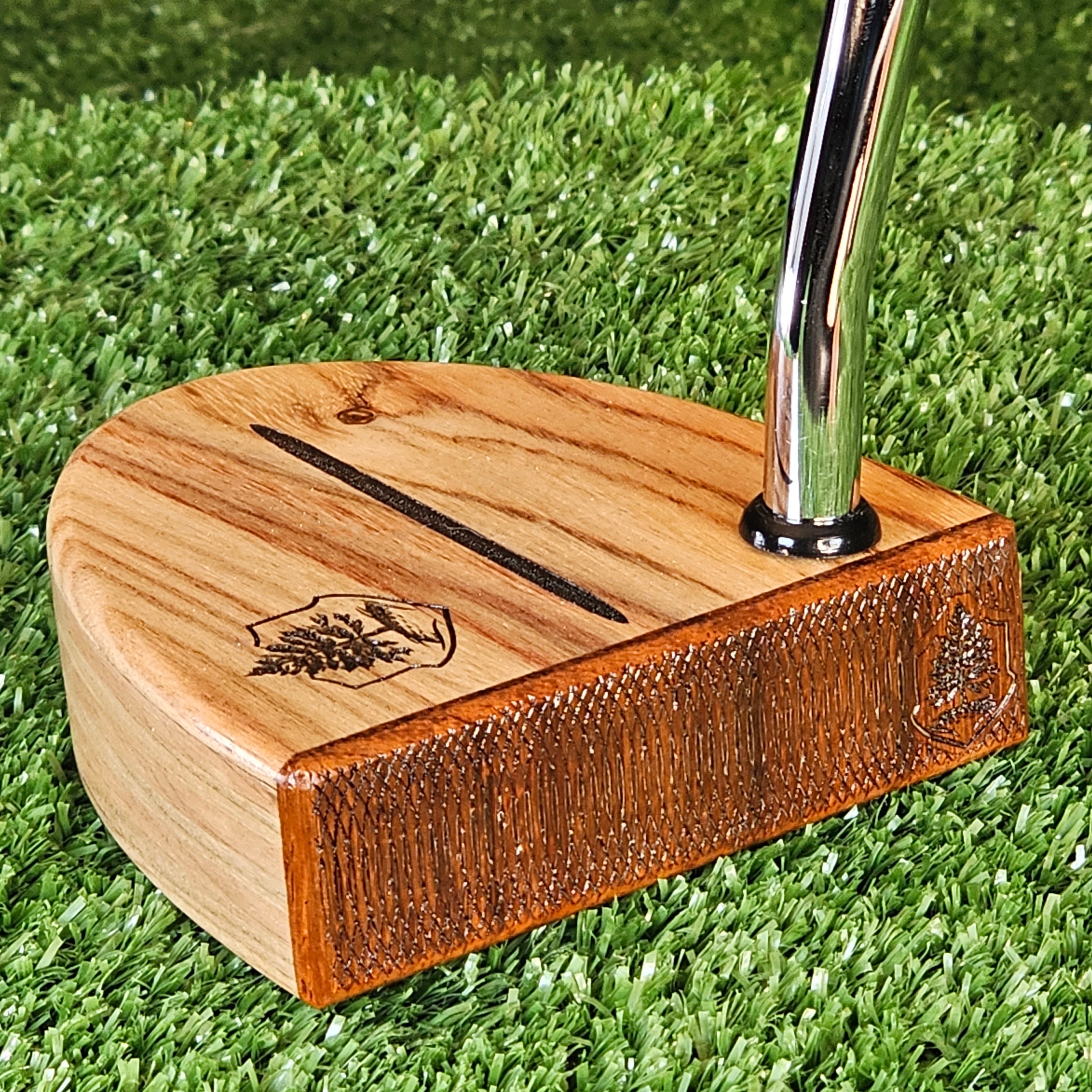 Canarywood with Padauk faceplate exotic wood putter