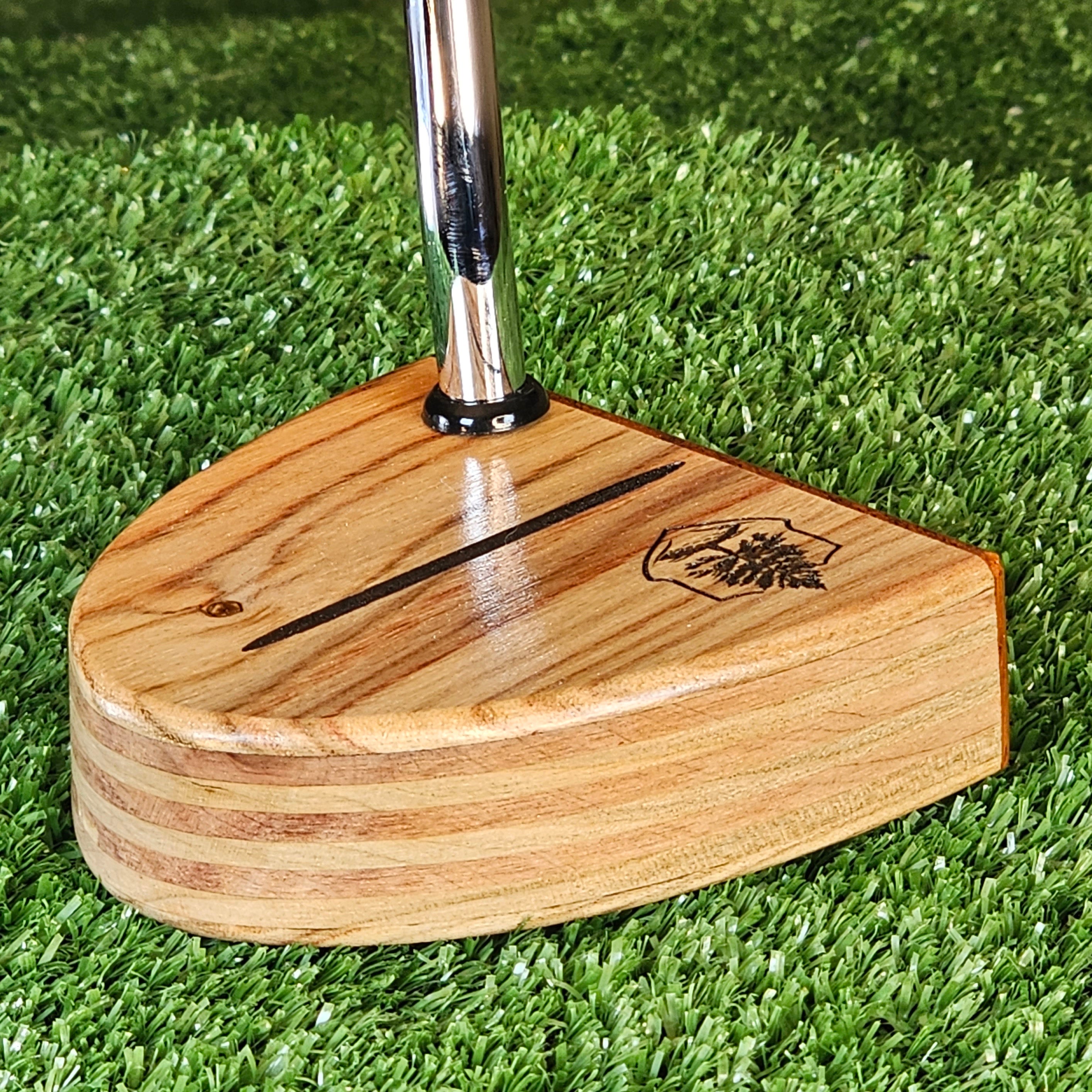 Canarywood with Padauk faceplate exotic wood putter