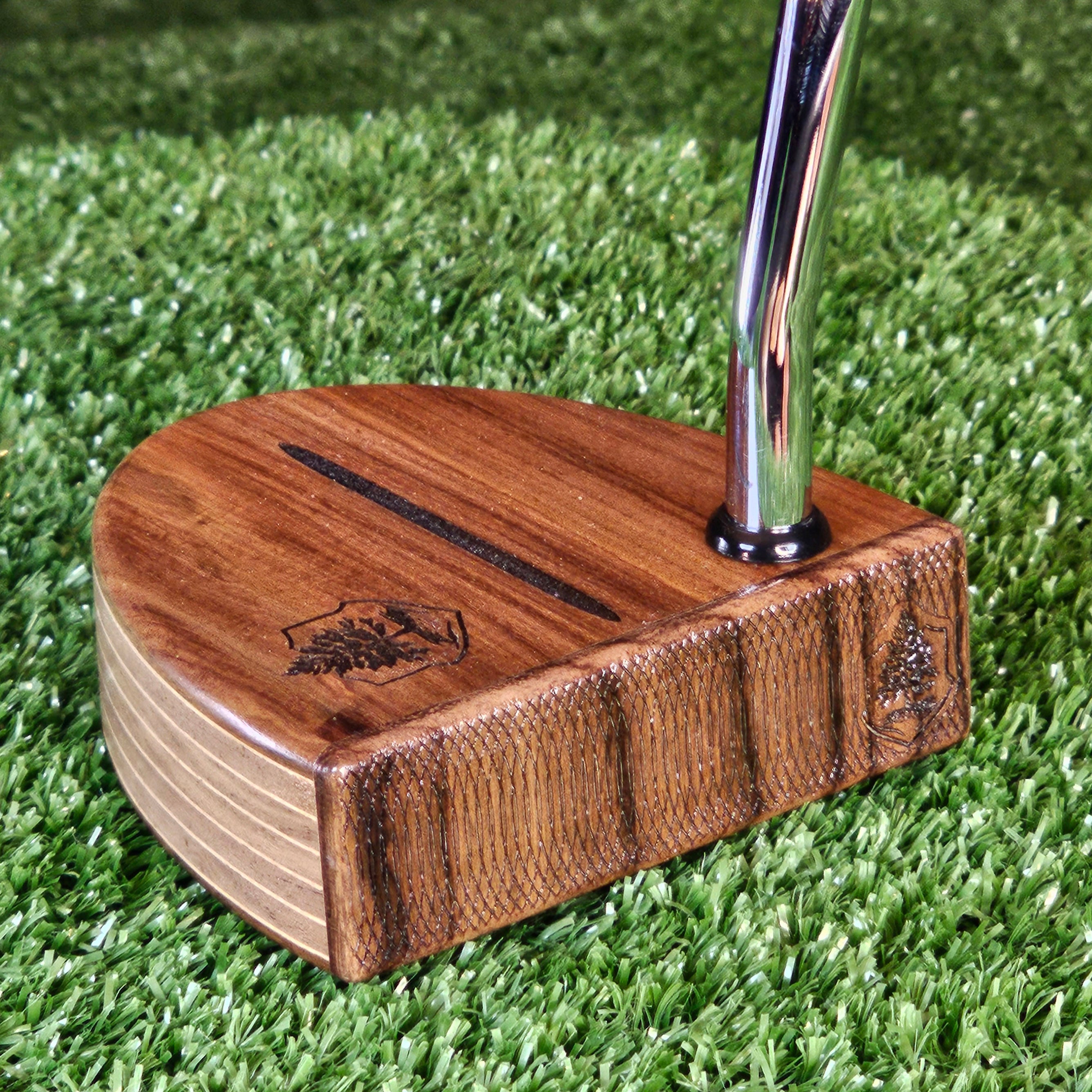 Rosewood and Walnut exotic wood Woodford style putter