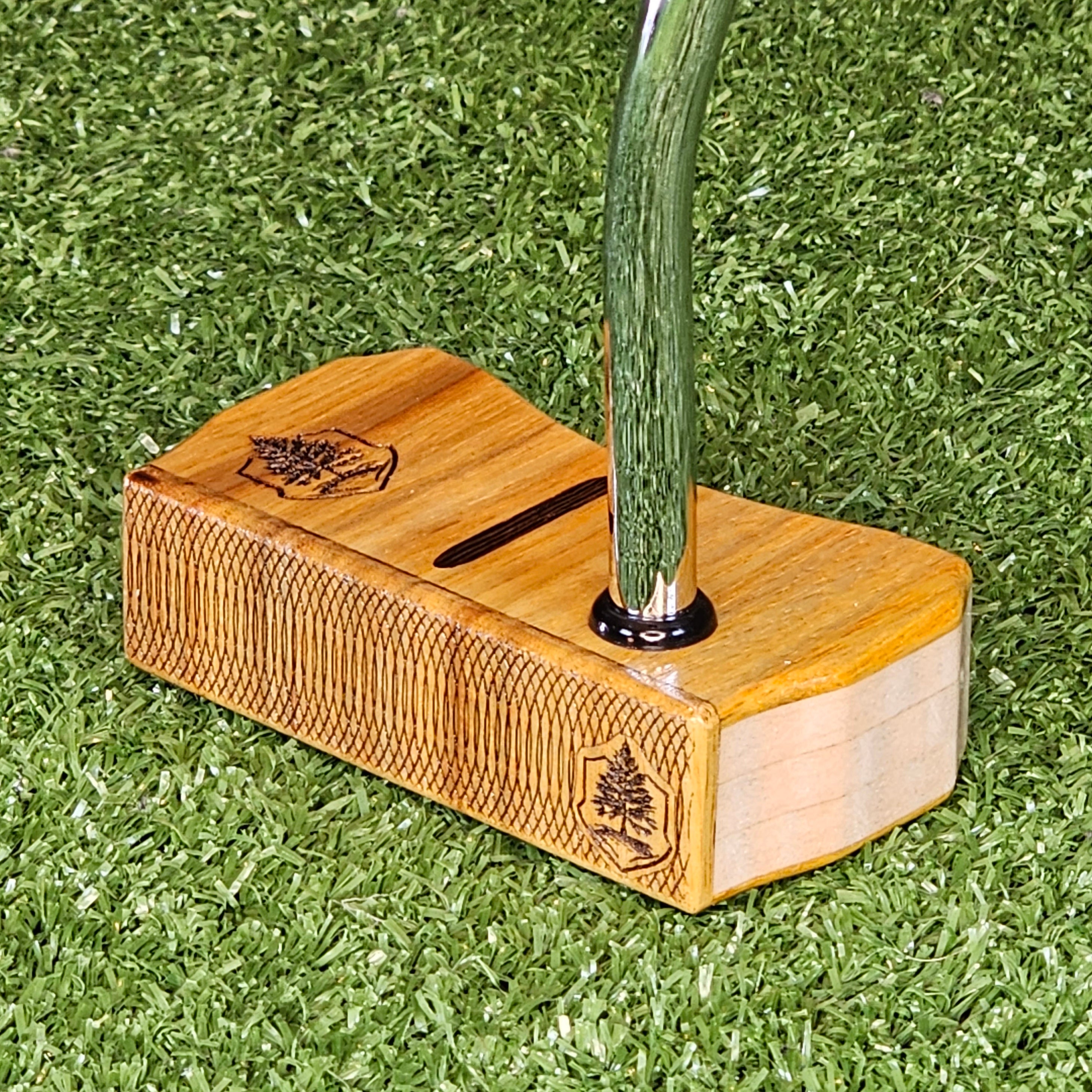 Canarywood and White Oak Bladewood II style putter