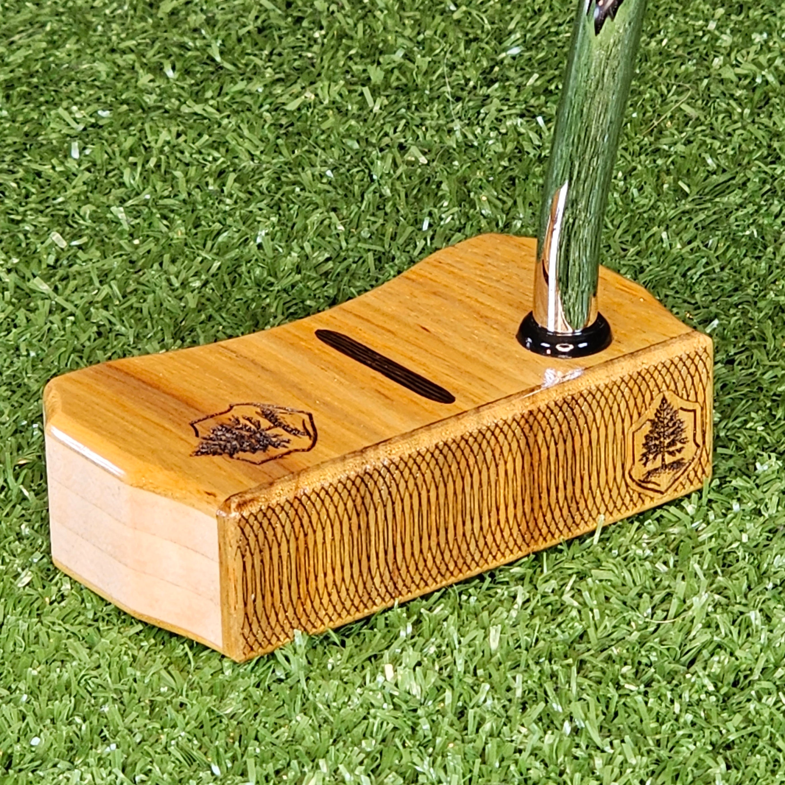 Canarywood and White Oak Bladewood II style putter
