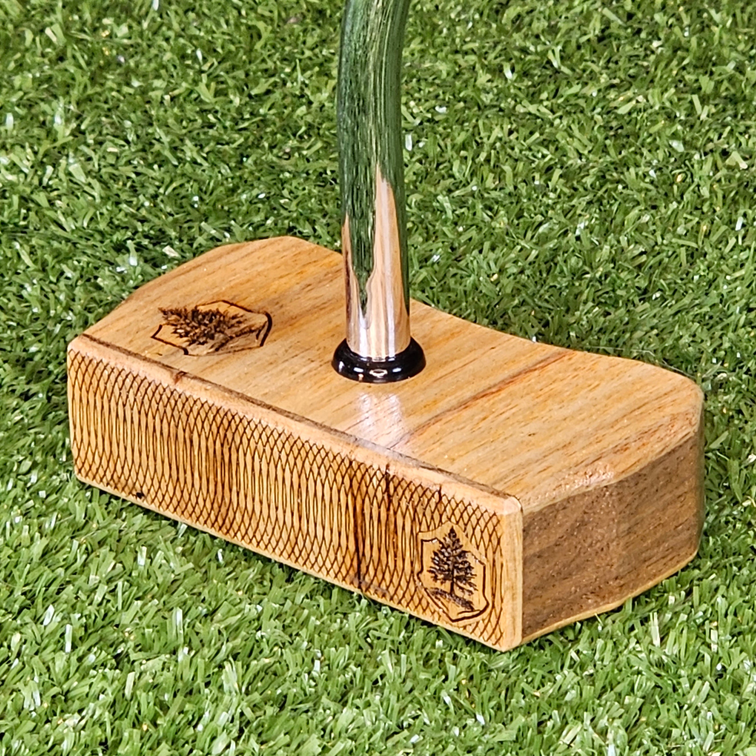 Canarywood and Walnut center shaft Bladewood putter