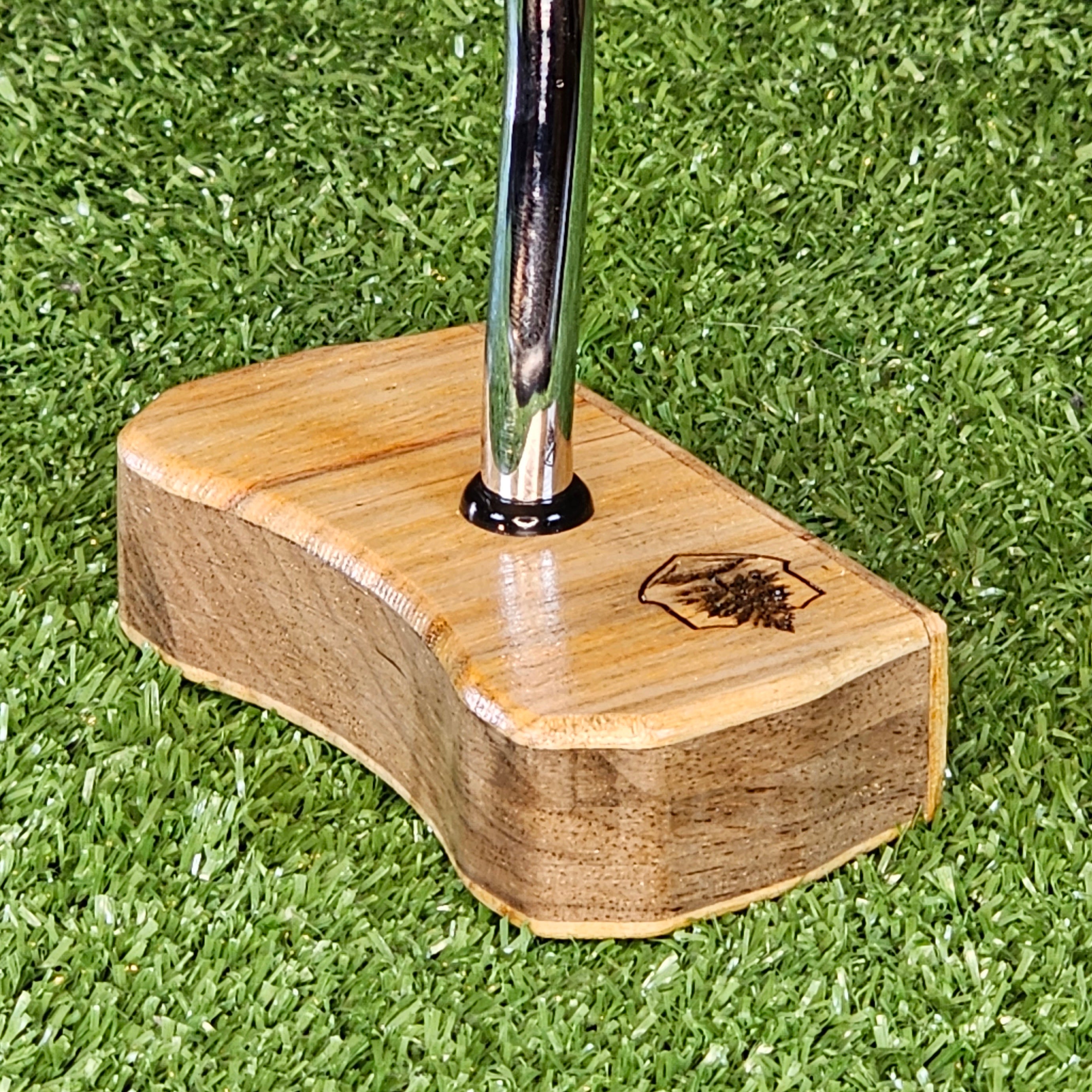 Canarywood and Walnut center shaft Bladewood putter