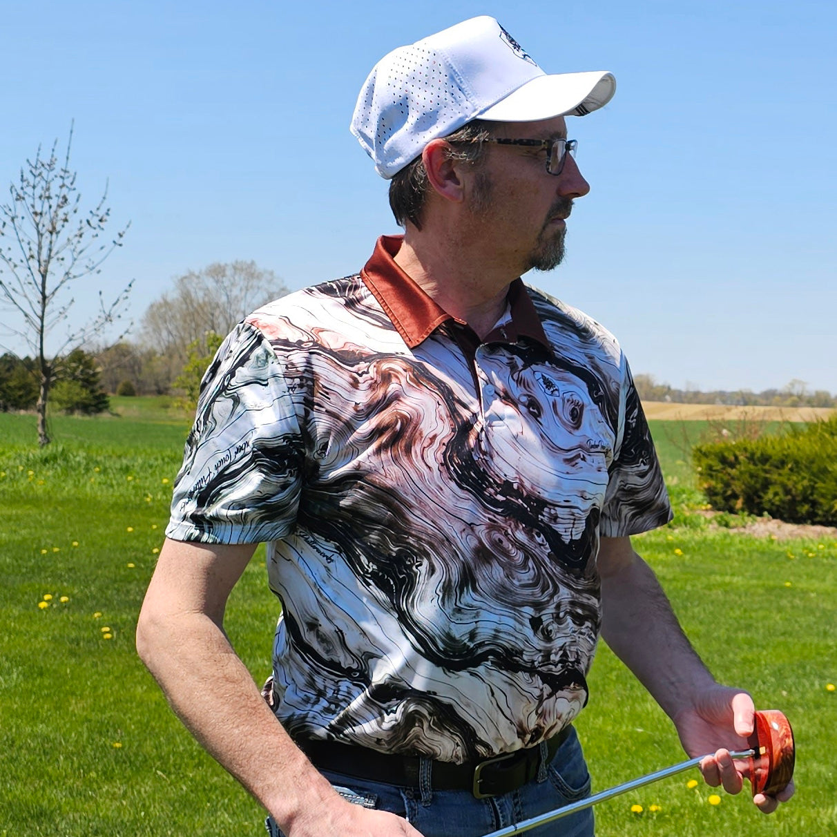 Timbertouch "Sporting Wood" premium golf polo shirt