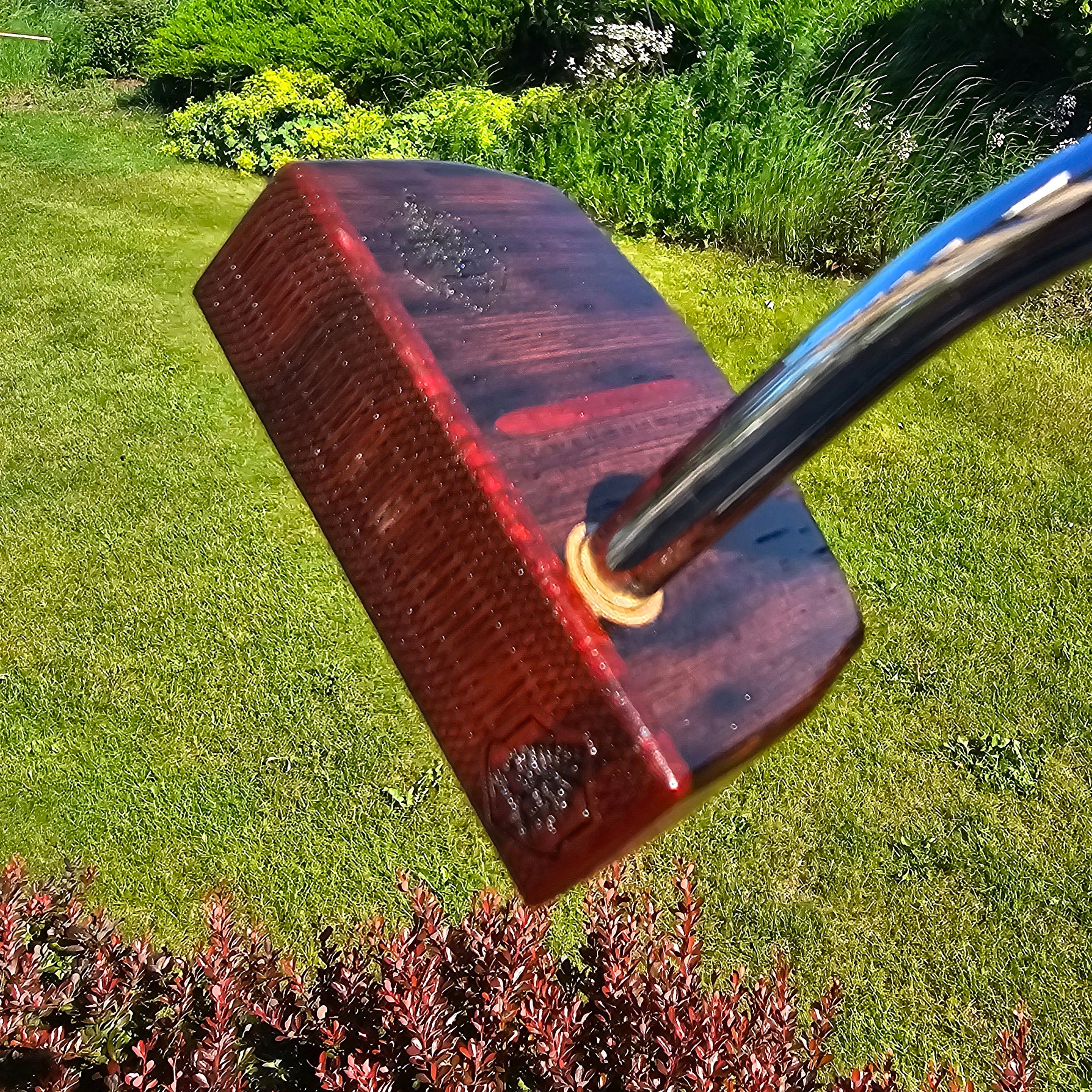 Wenge and Padauk Exotic wood putter  Woodwin style