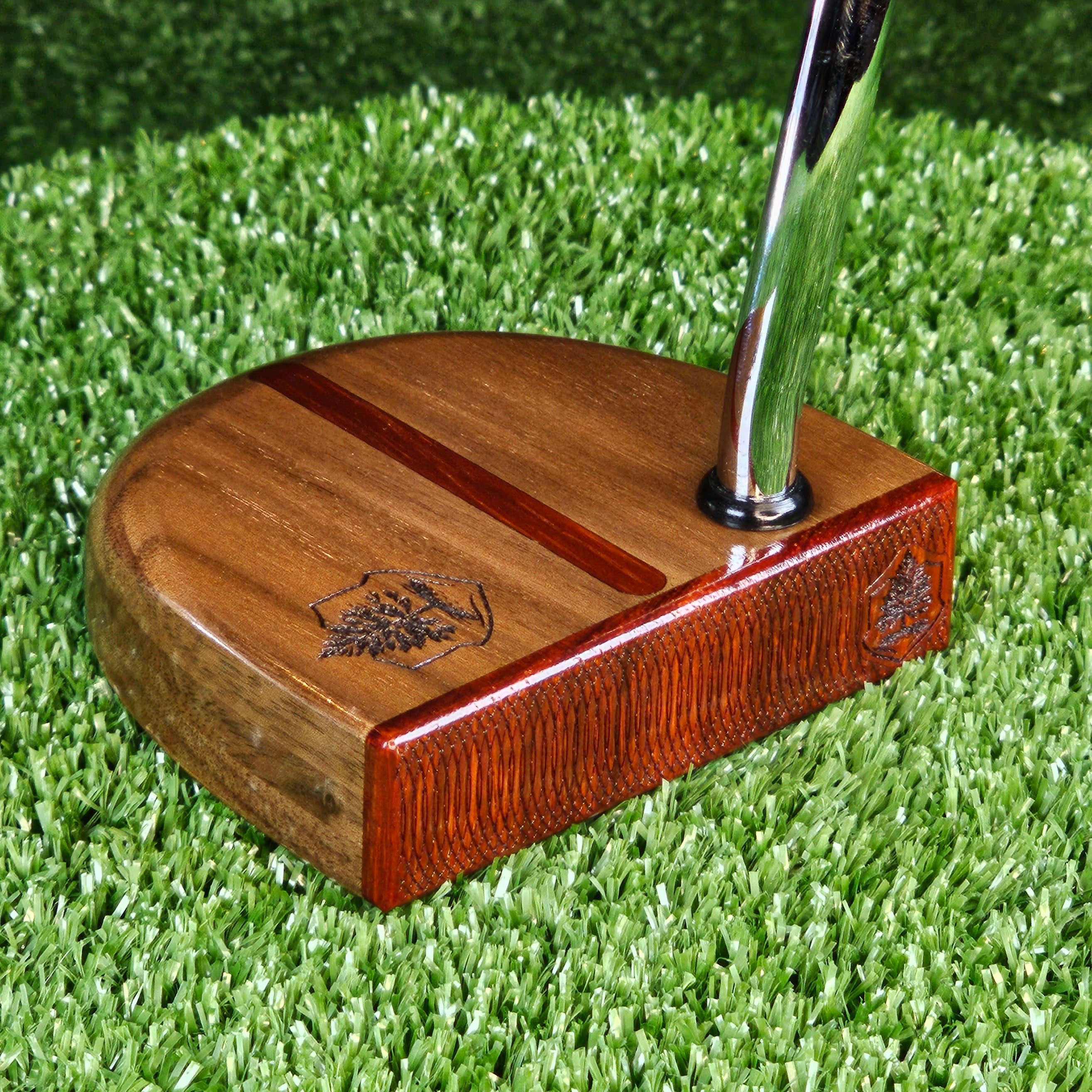Fatty Style Walnut with inlay exotic Padauk wood putter