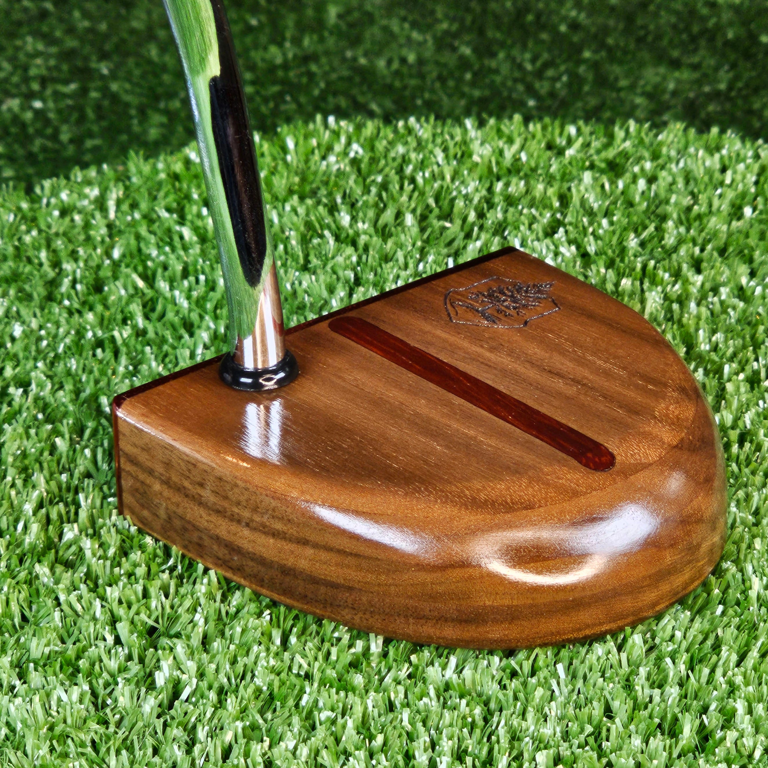 Fatty Style Walnut with inlay exotic Padauk wood putter