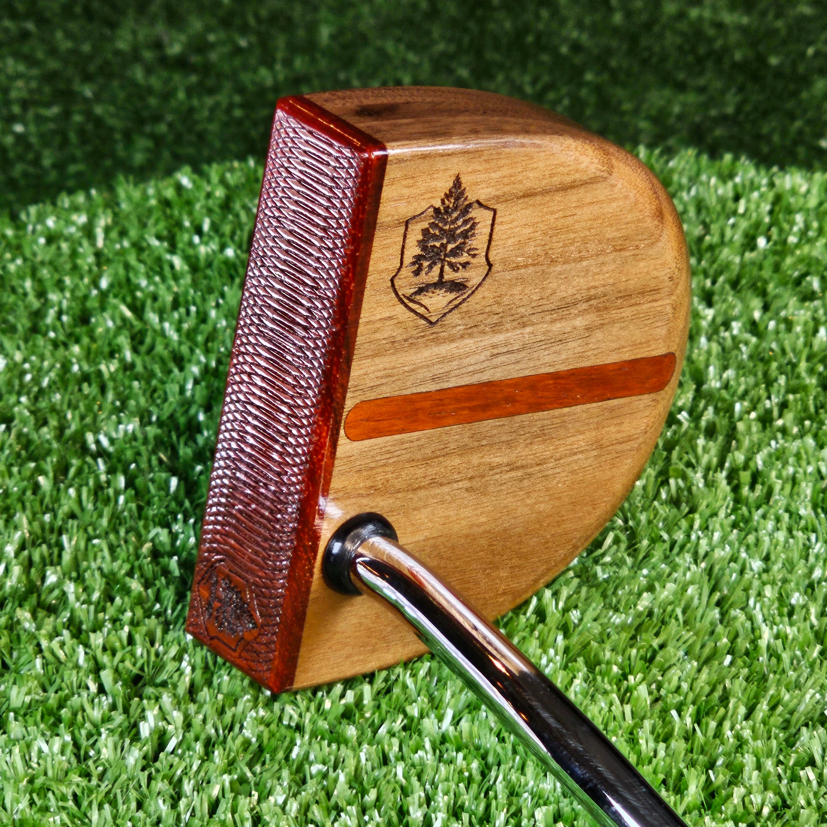 Fatty Style Walnut with inlay exotic Padauk wood putter