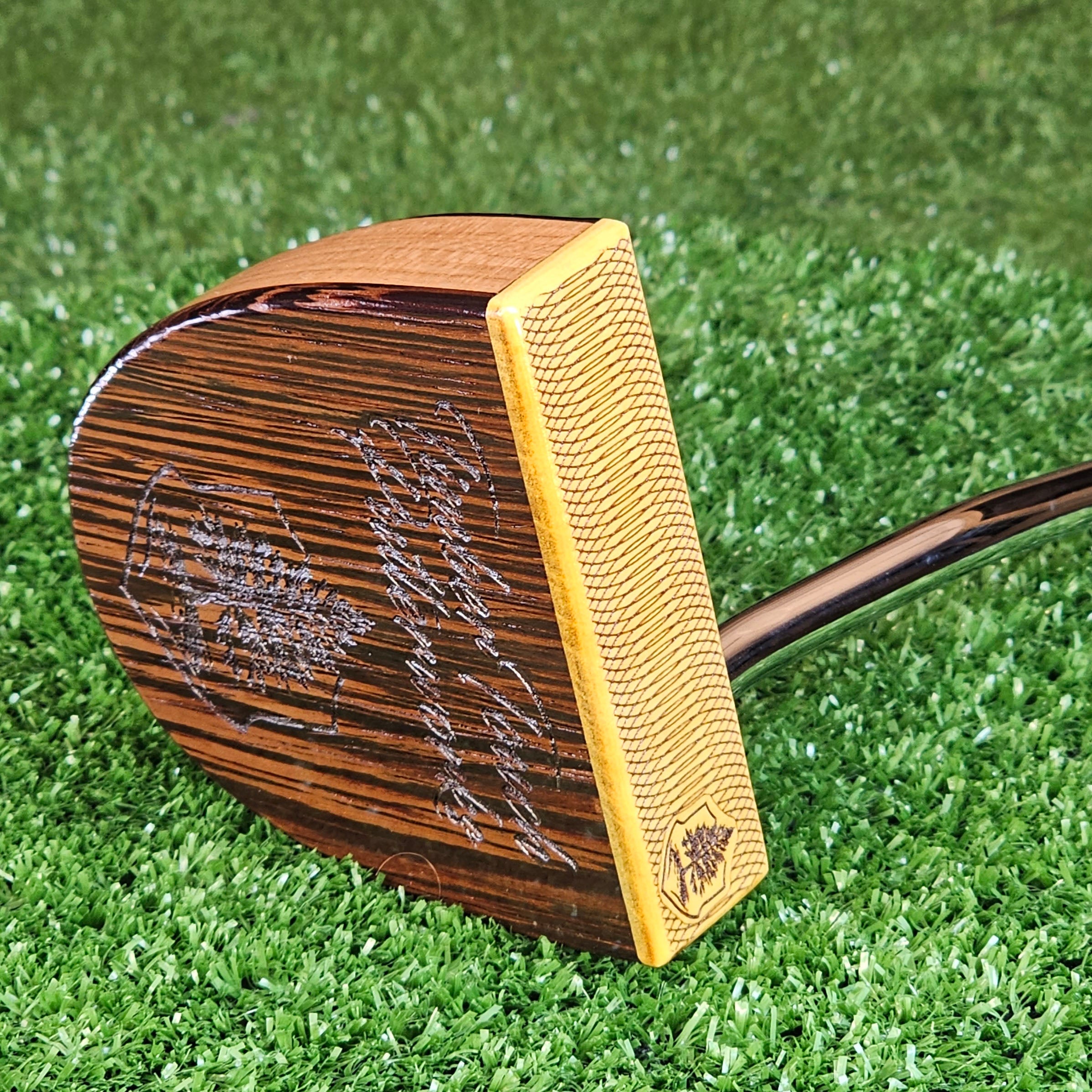 Fatty Style Yellowheart exotic Wenge wood and Oak putter