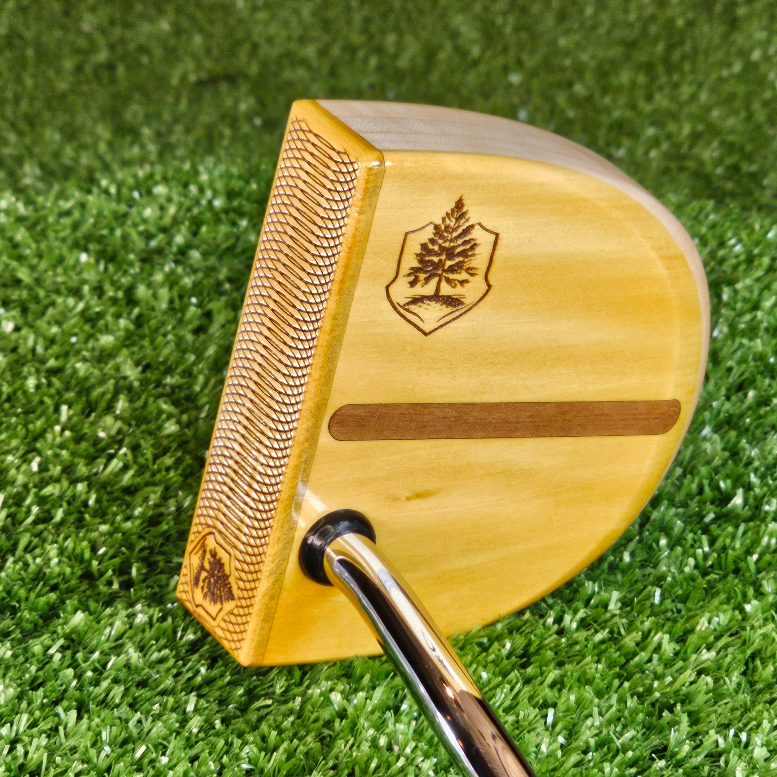 Fatty Style Exotic Yellowheart wood putter with Oak body