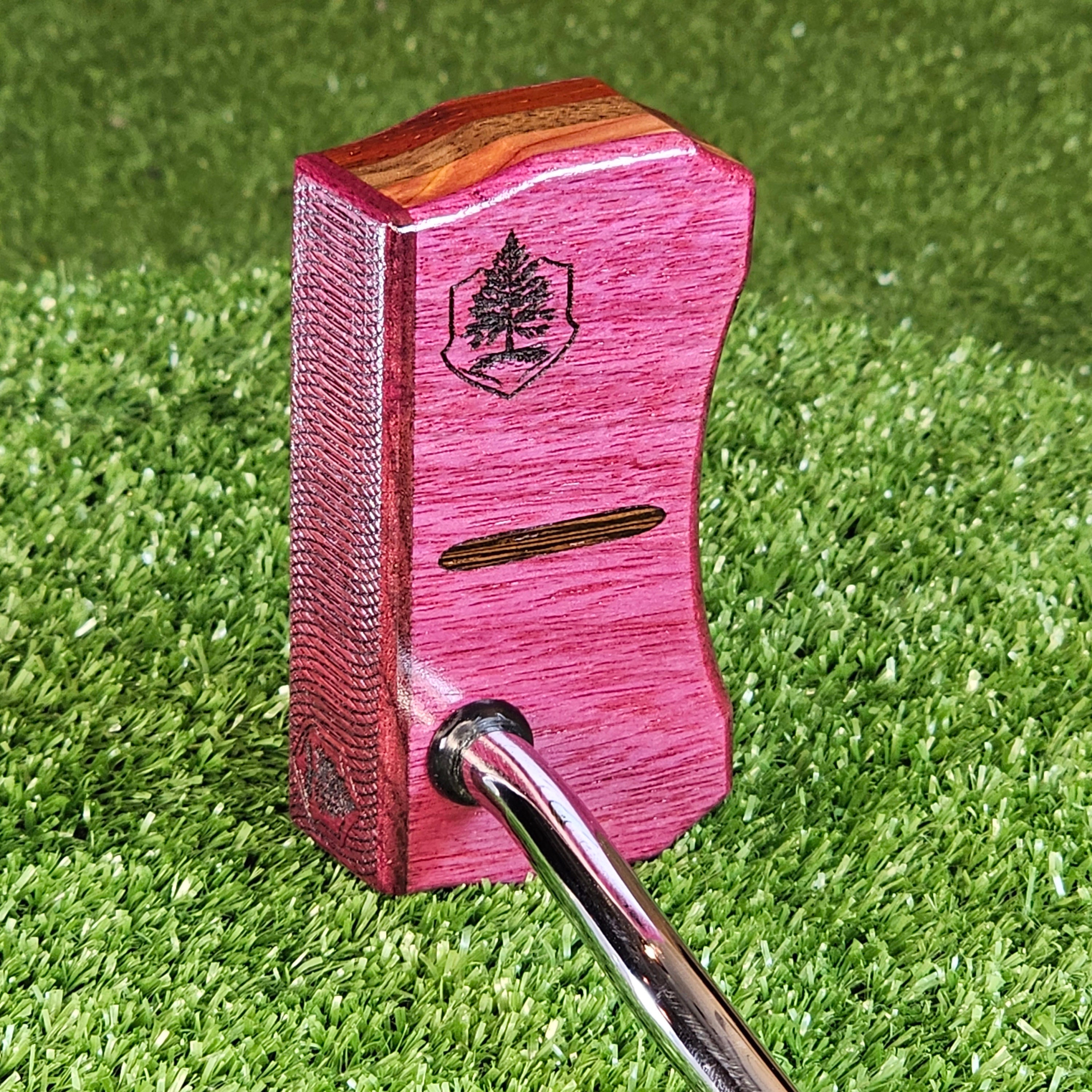 Exotic wood putter Purpleheart Bladewood II putter