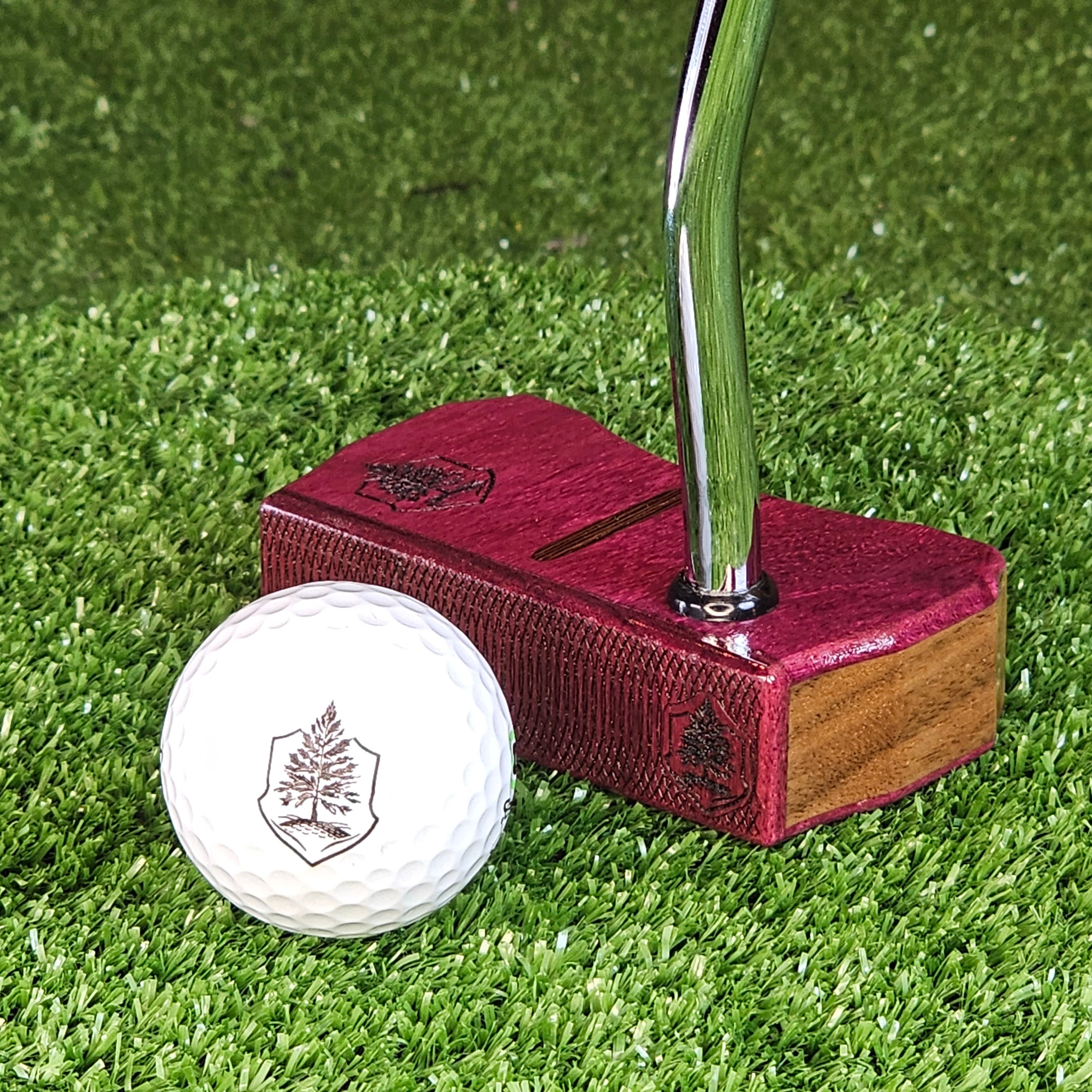 Exotic wood putter Purpleheart and Walnut Bladewood II putter