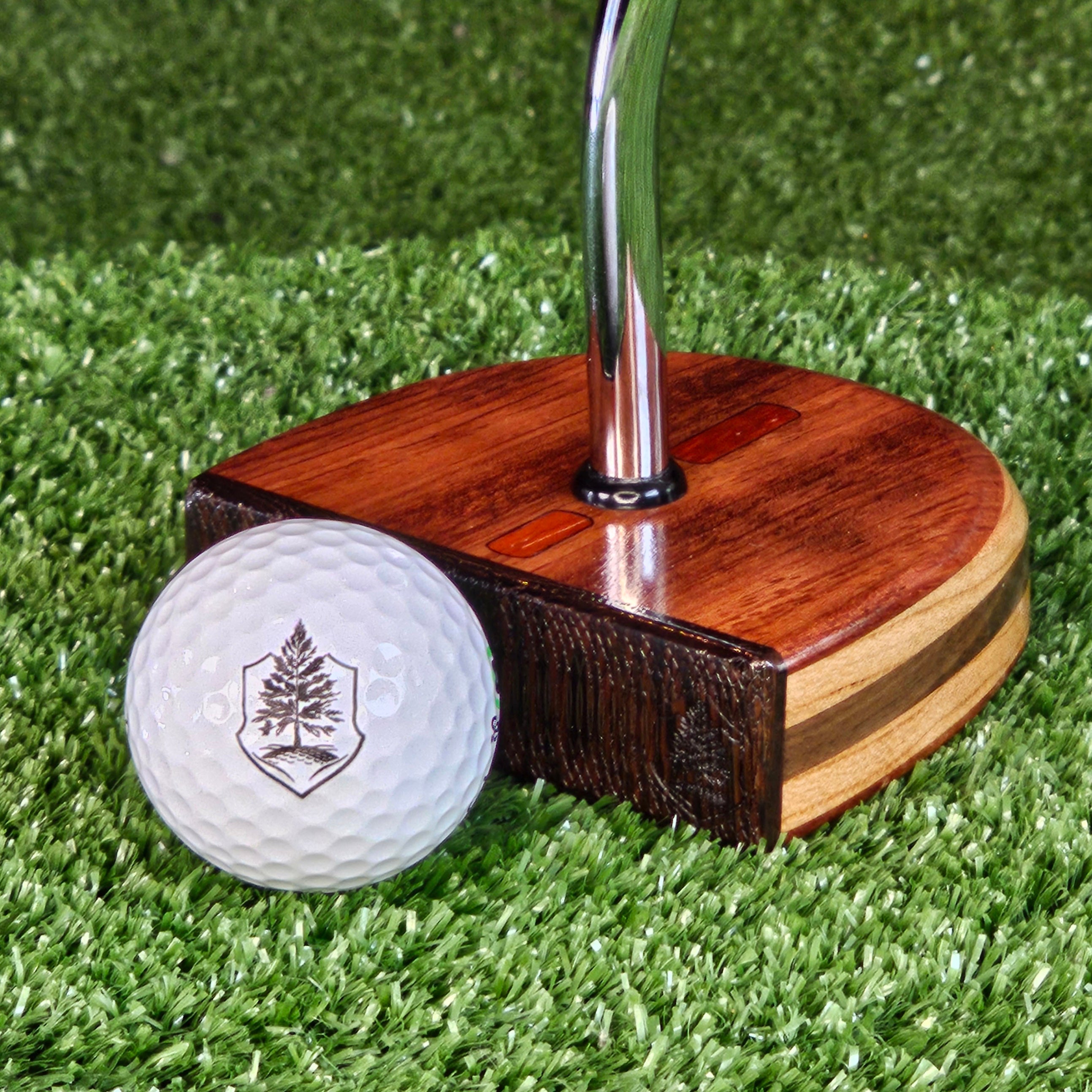 Rosewood and Exotic Wenge wood center shaft putter FATTY style