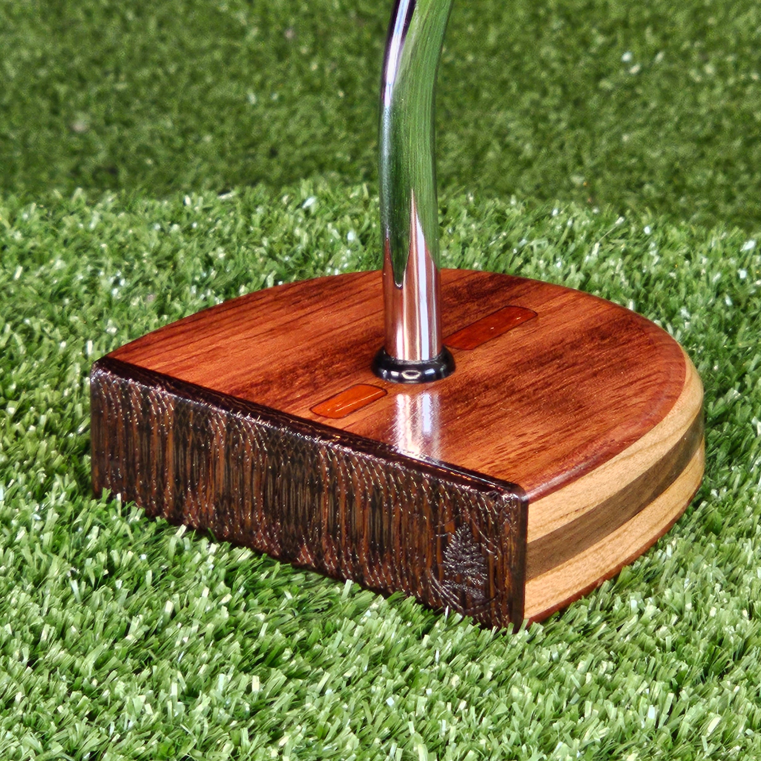 Rosewood and Exotic Wenge wood center shaft putter FATTY style