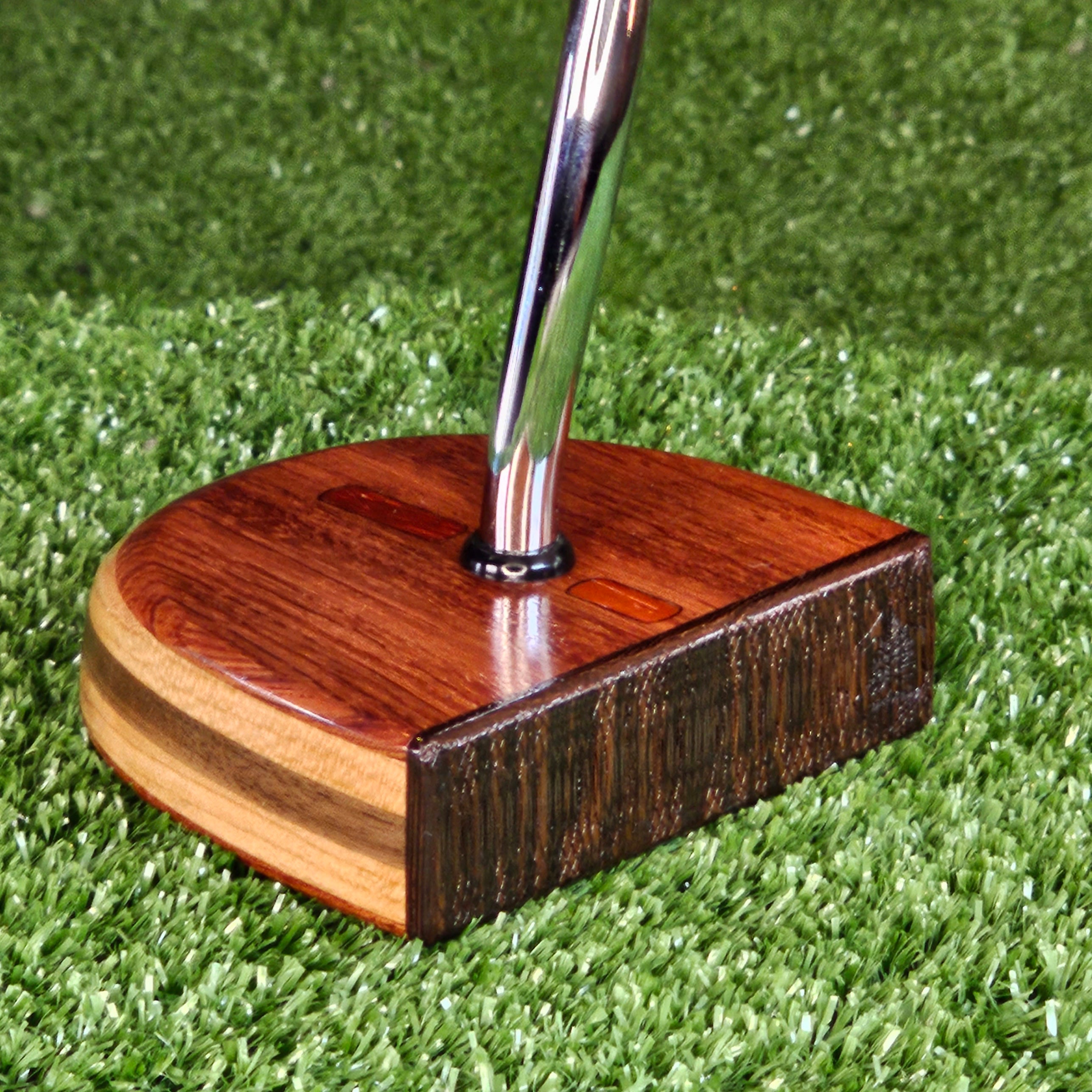 Rosewood and Exotic Wenge wood center shaft putter FATTY style