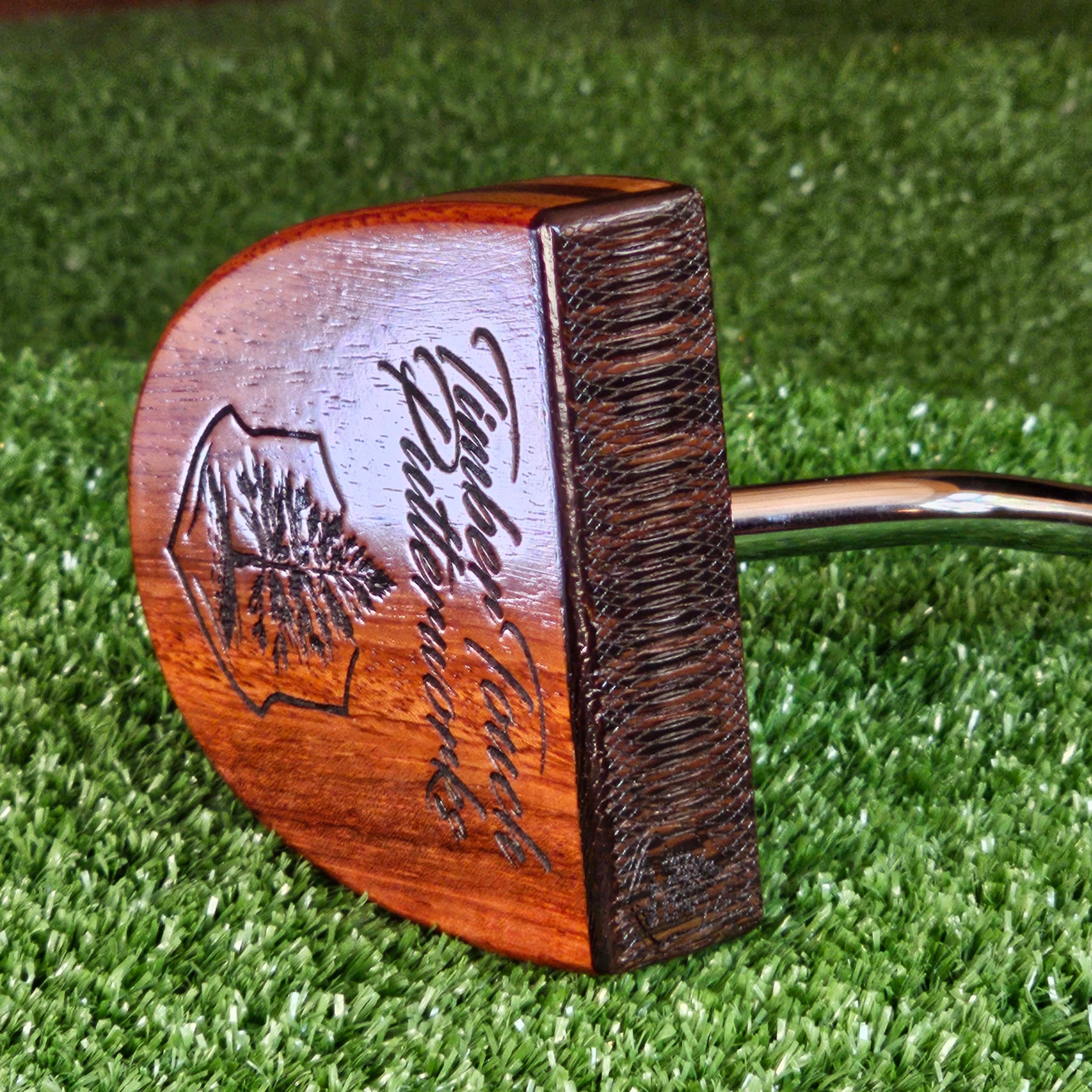 Rosewood and Exotic Wenge wood center shaft putter FATTY style