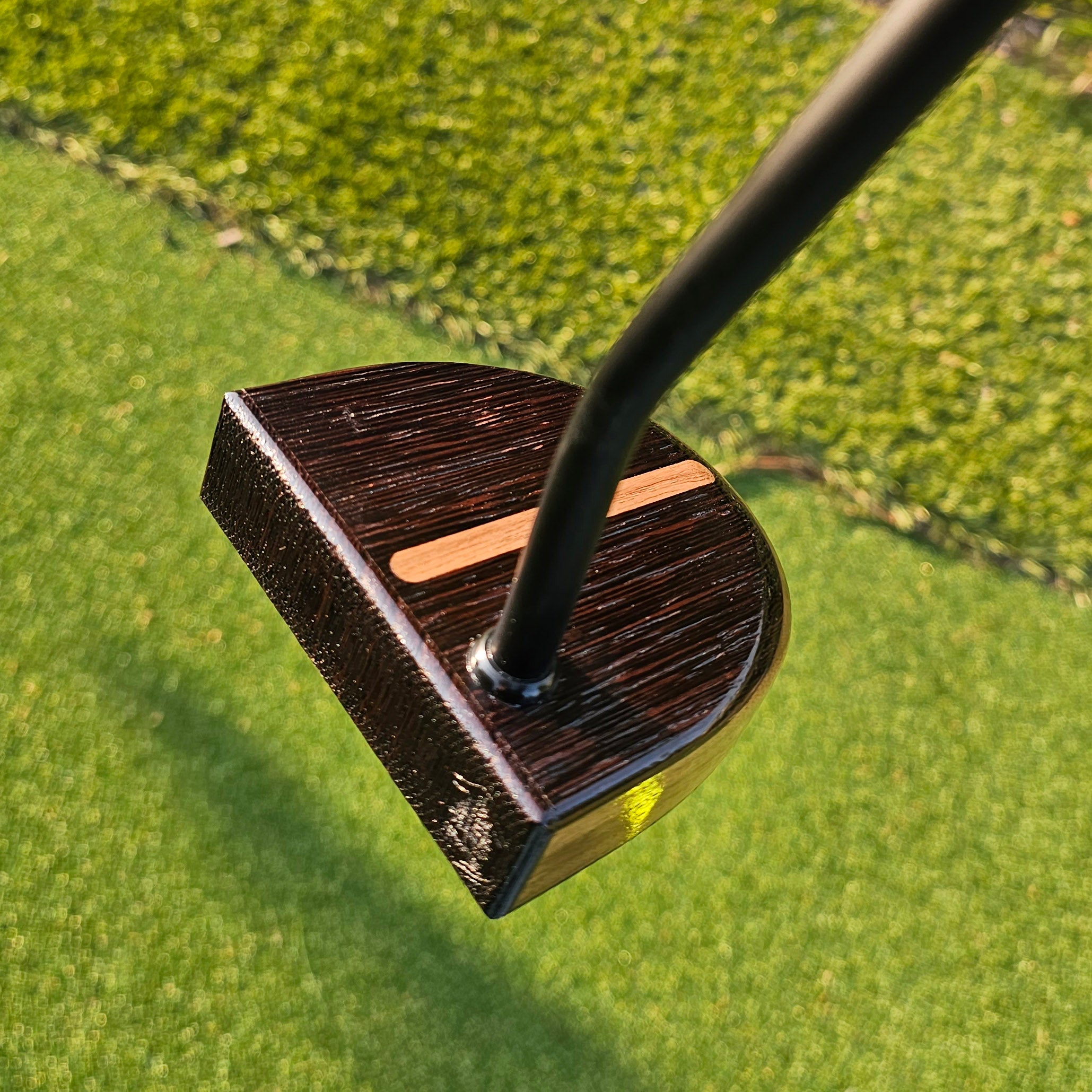 Exotic Wenge wood and walnut putter